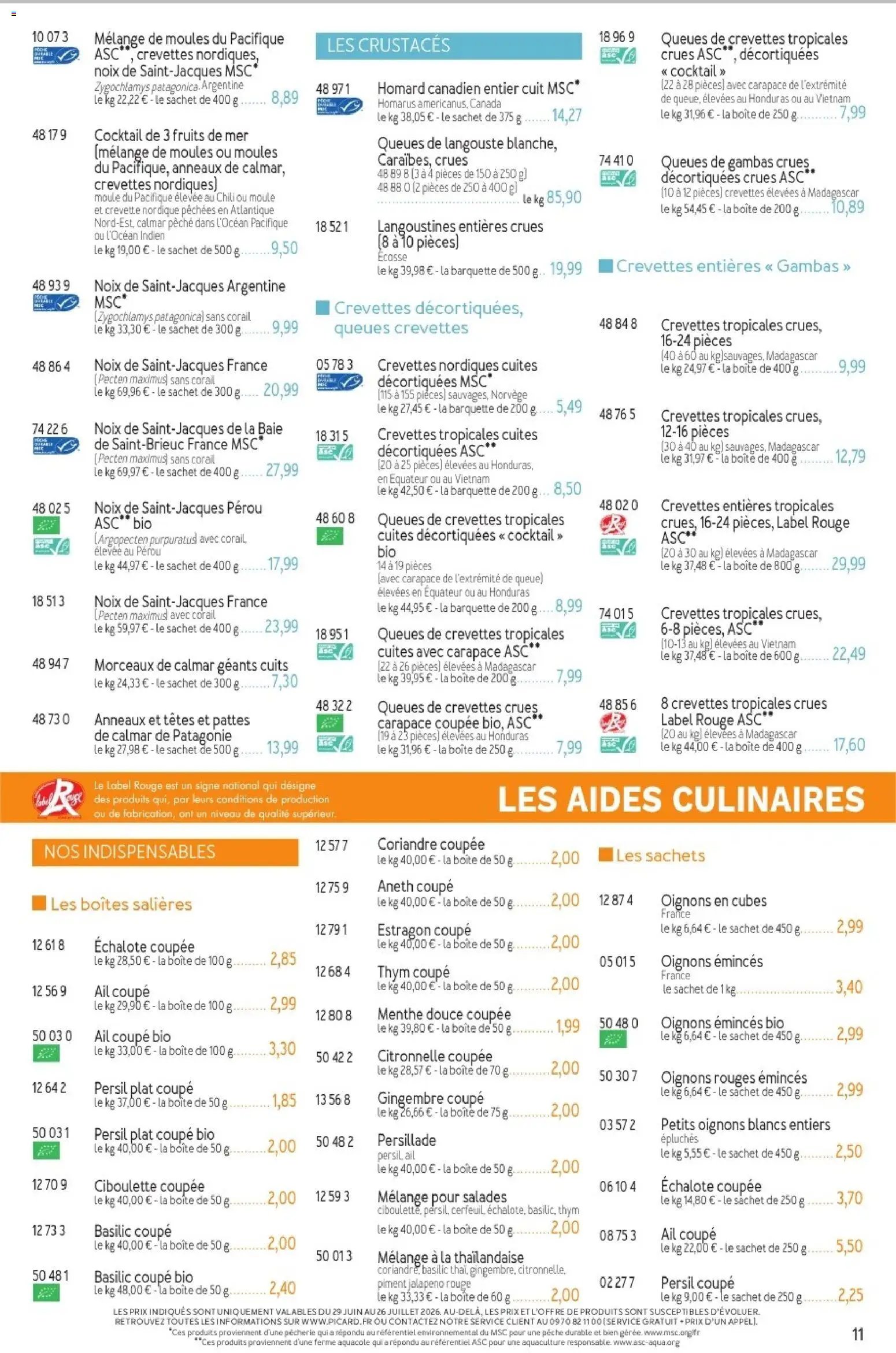 Picard catalogue à partir du 29/06/2026 Picard - Catalogue Trimestriel
