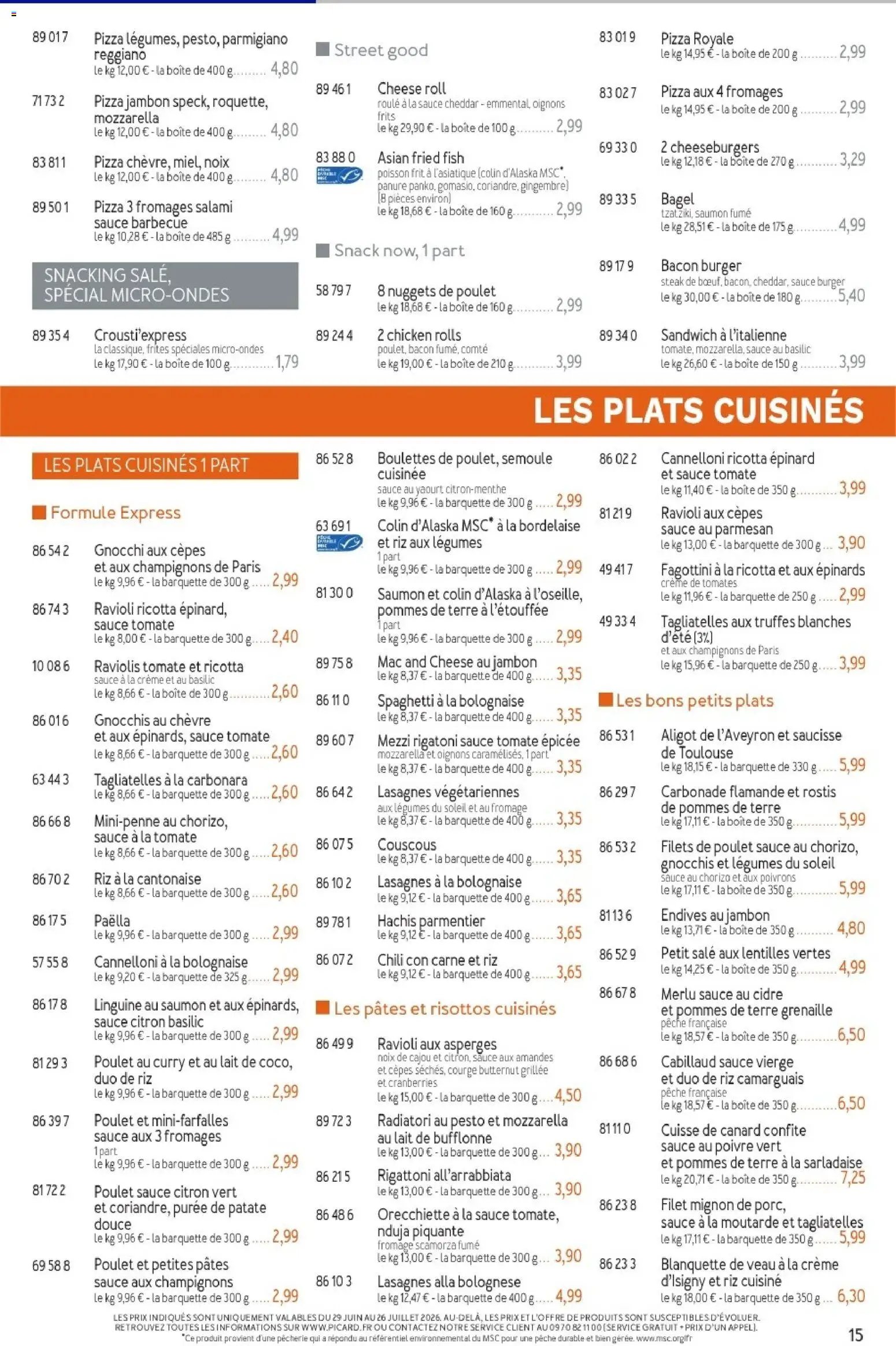 Picard catalogue à partir du 29/06/2026 Picard - Catalogue Trimestriel