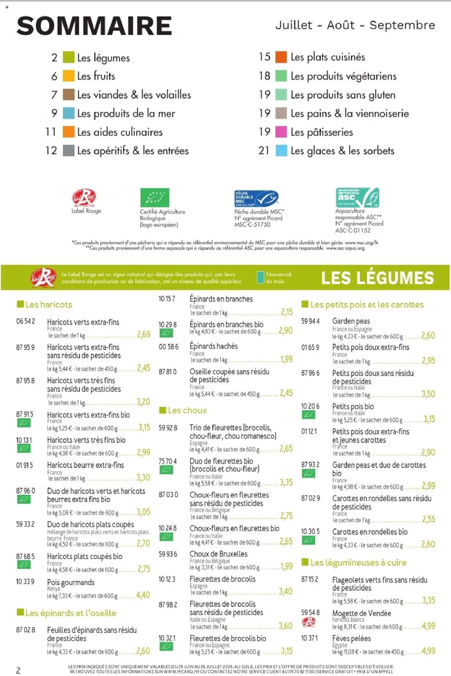 Picard catalogue à partir du 29/06/2026 Picard - Catalogue Trimestriel