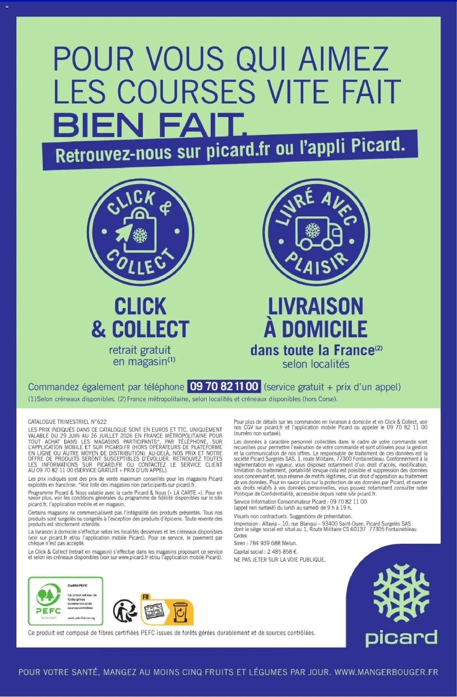 Picard catalogue à partir du 29/06/2026 Picard - Catalogue Trimestriel