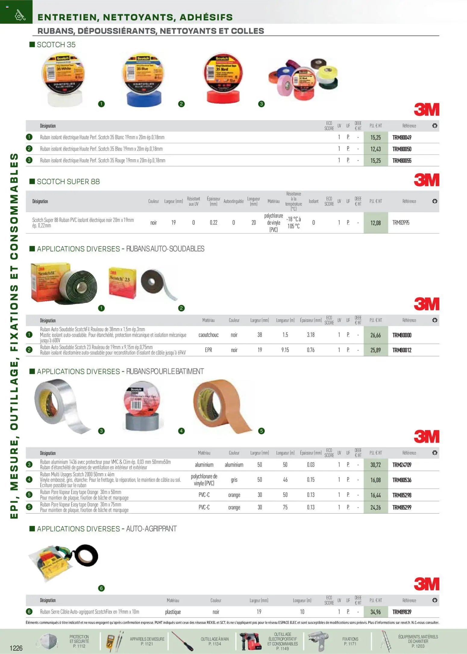 Rexel catalogue à partir du 01/09/2025 EPI, mesure, outillage, fixations et consommables