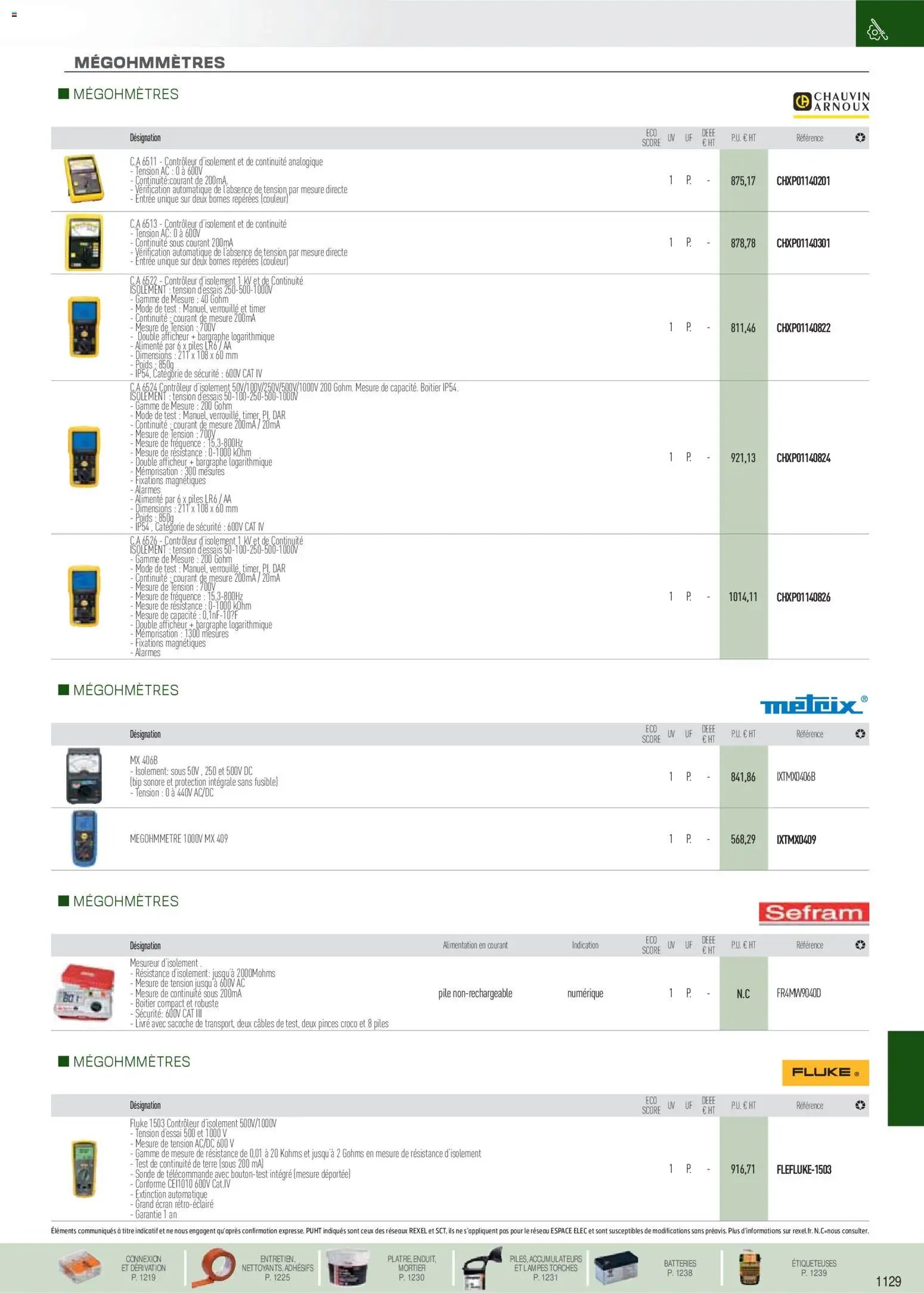 Rexel catalogue à partir du 01/09/2025 EPI, mesure, outillage, fixations et consommables
