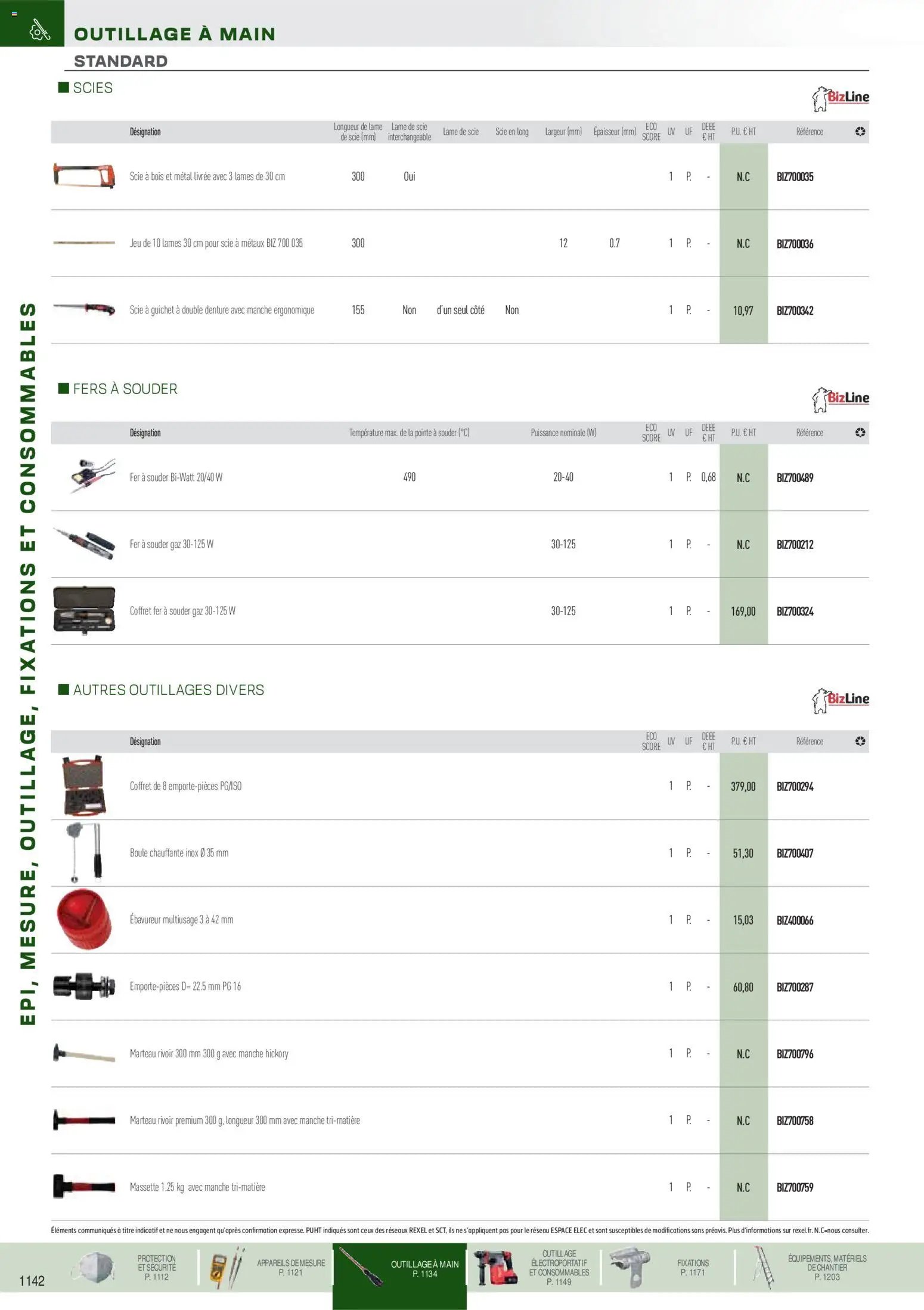 Rexel catalogue à partir du 01/09/2025 EPI, mesure, outillage, fixations et consommables