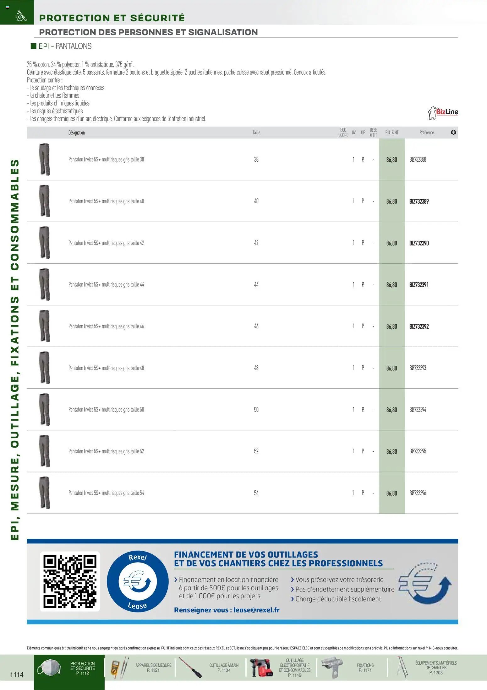 Rexel catalogue à partir du 01/09/2025 EPI, mesure, outillage, fixations et consommables
