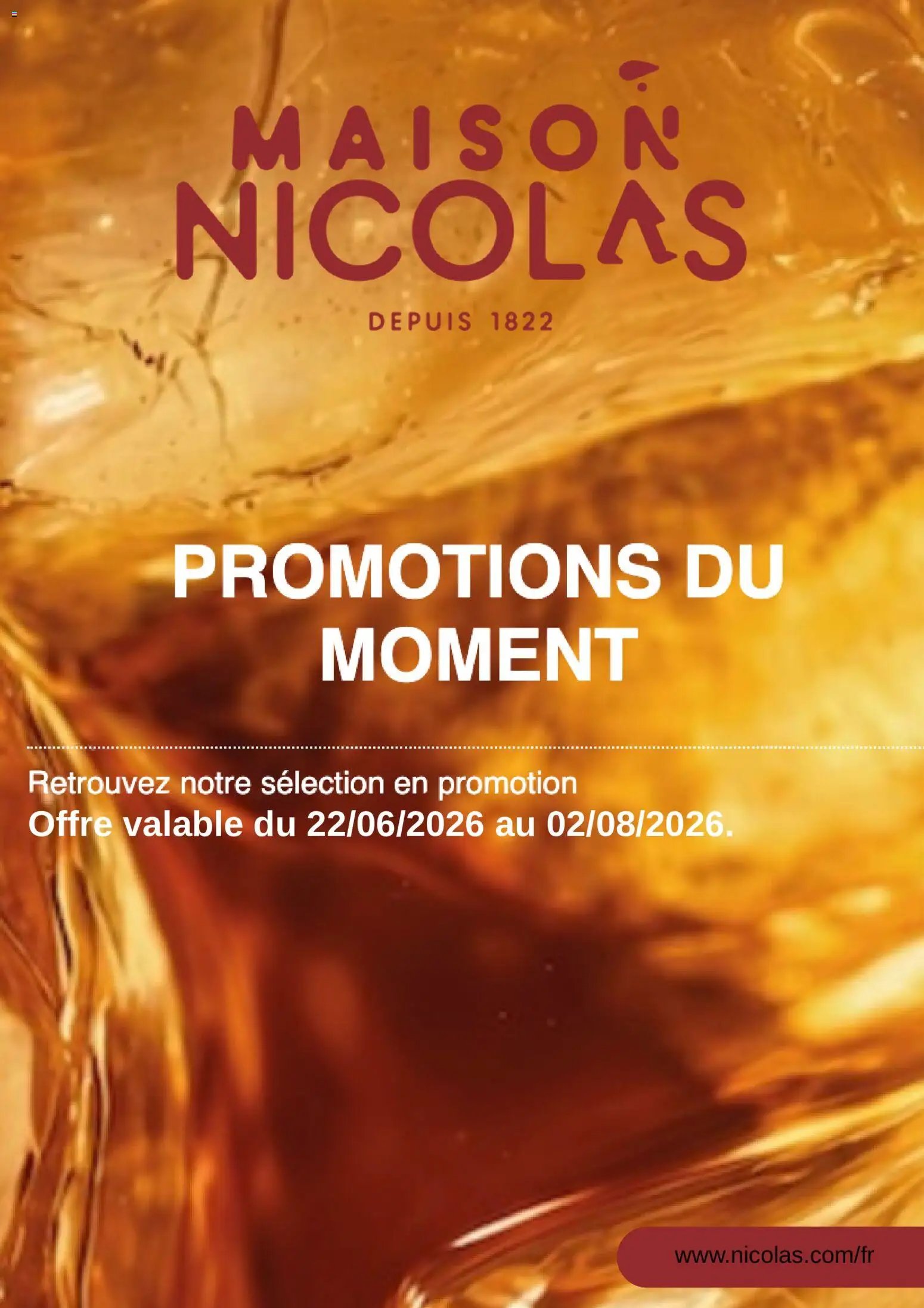 Nicolas catalogue à partir du 22/06/2026 Nicolas catalogue