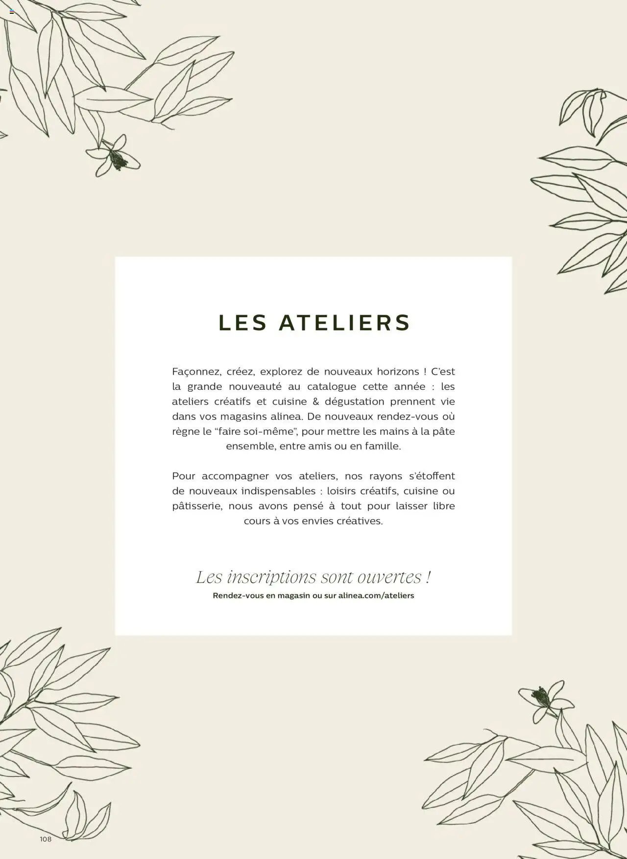 Alinéa catalogue à partir du 01/05/2024 Catalogue