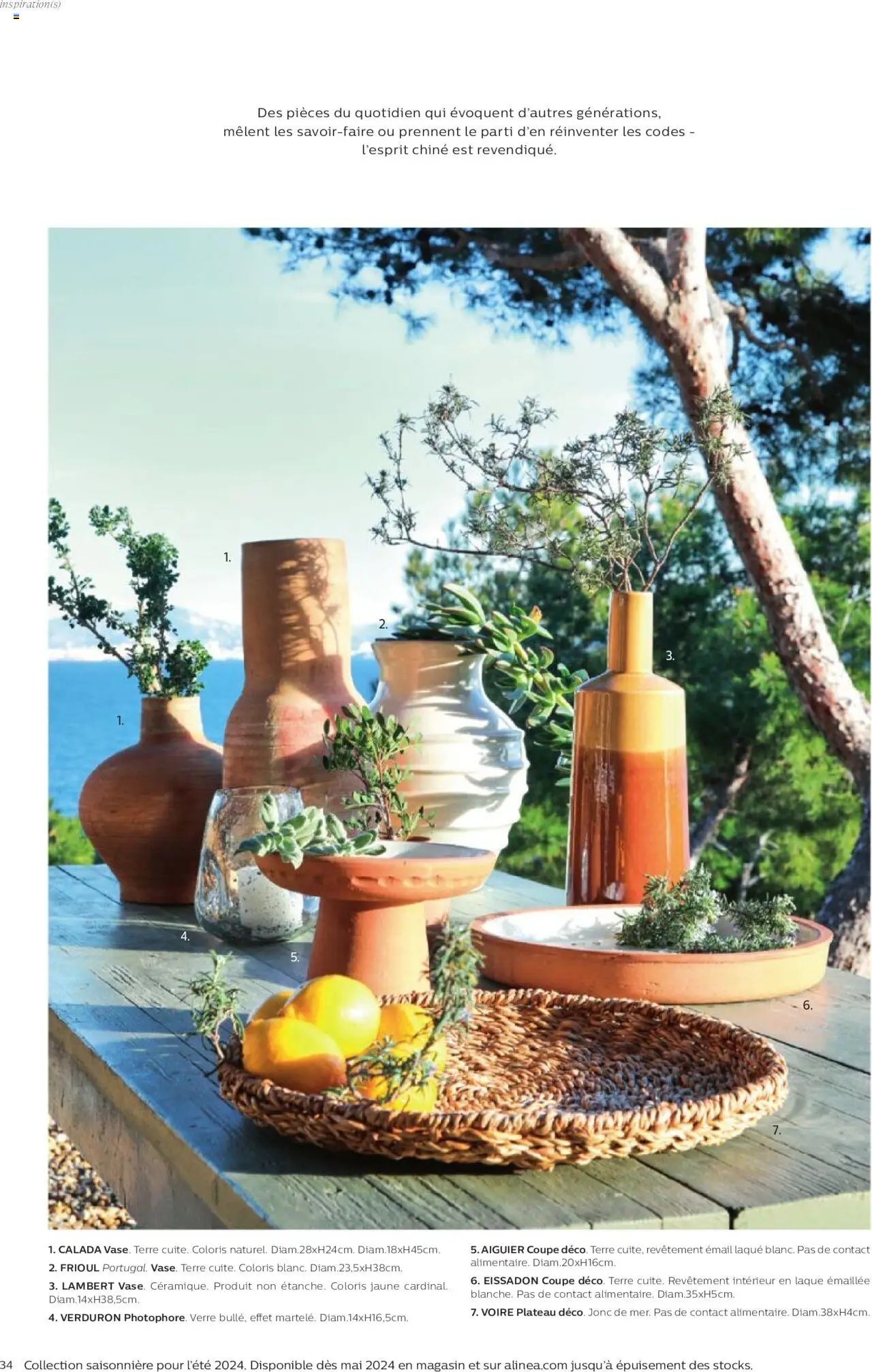 Alinéa catalogue à partir du 01/05/2024 Catalogue
