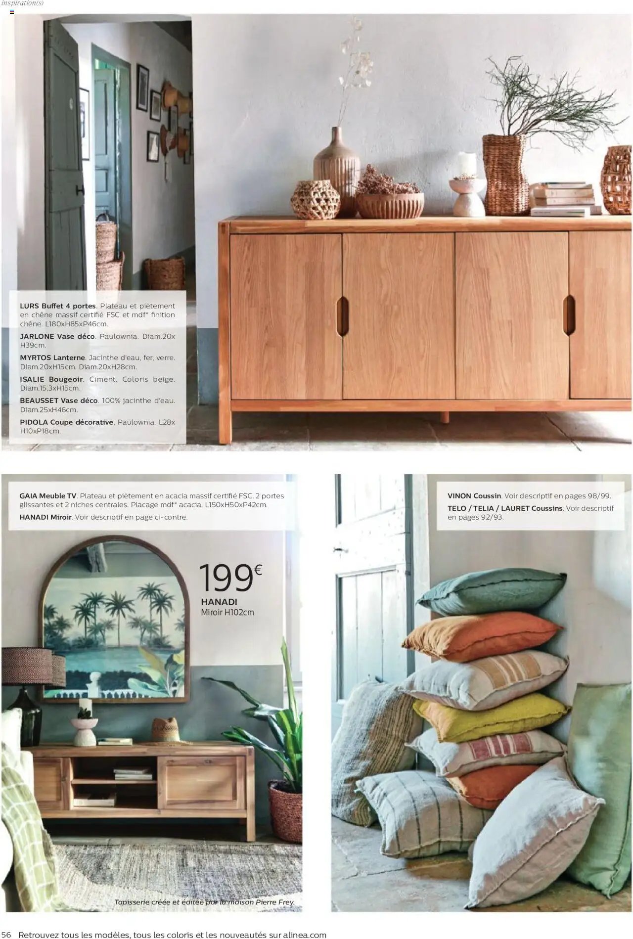 Alinéa catalogue à partir du 01/05/2024 Catalogue