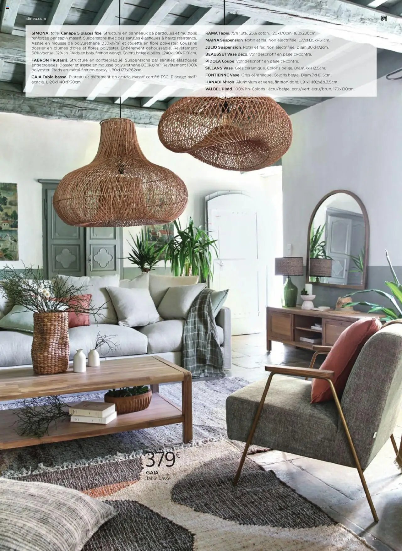 Alinéa catalogue à partir du 01/05/2024 Catalogue