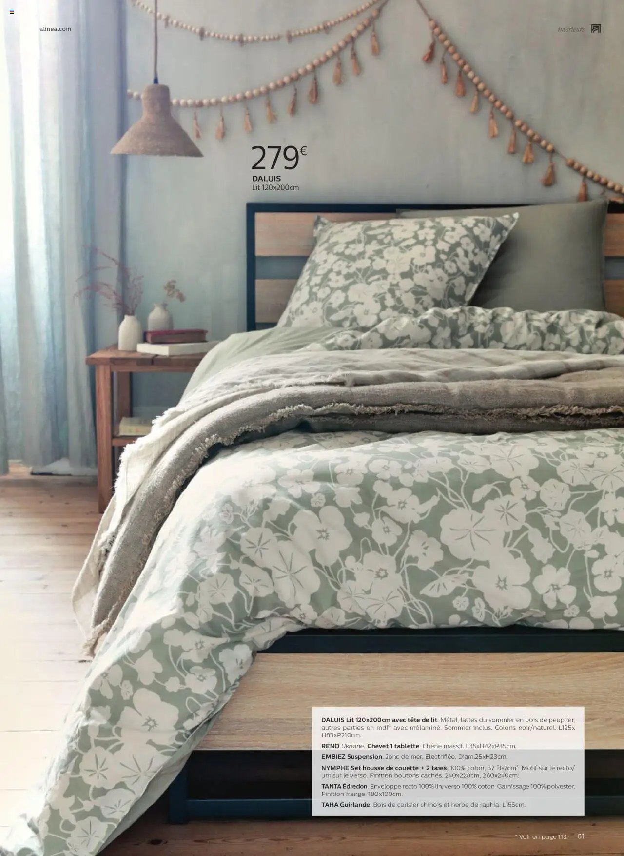 Alinéa catalogue à partir du 01/05/2024 Catalogue