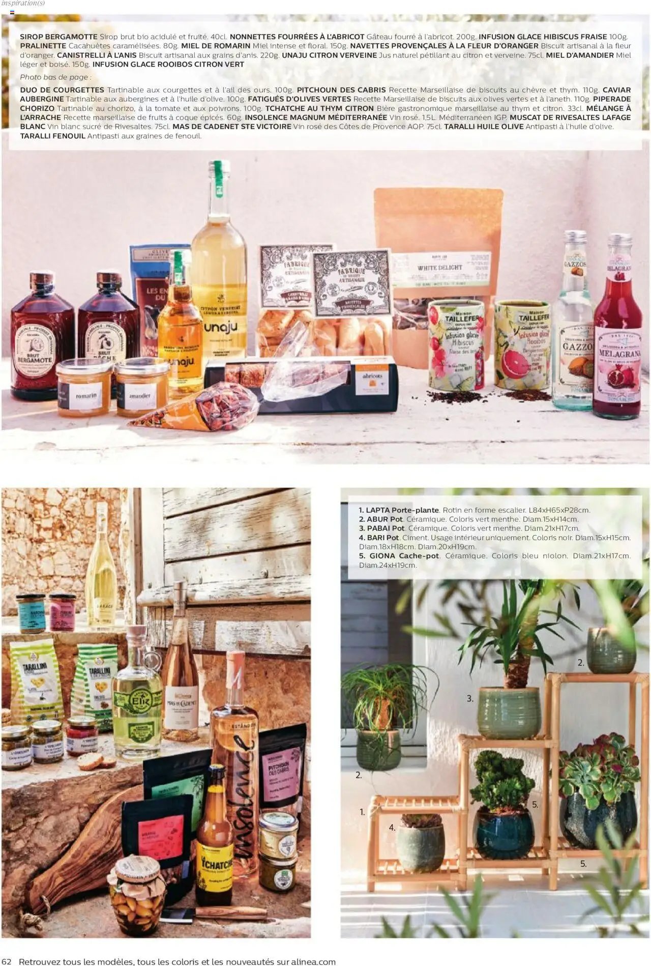 Alinéa catalogue à partir du 01/05/2024 Catalogue