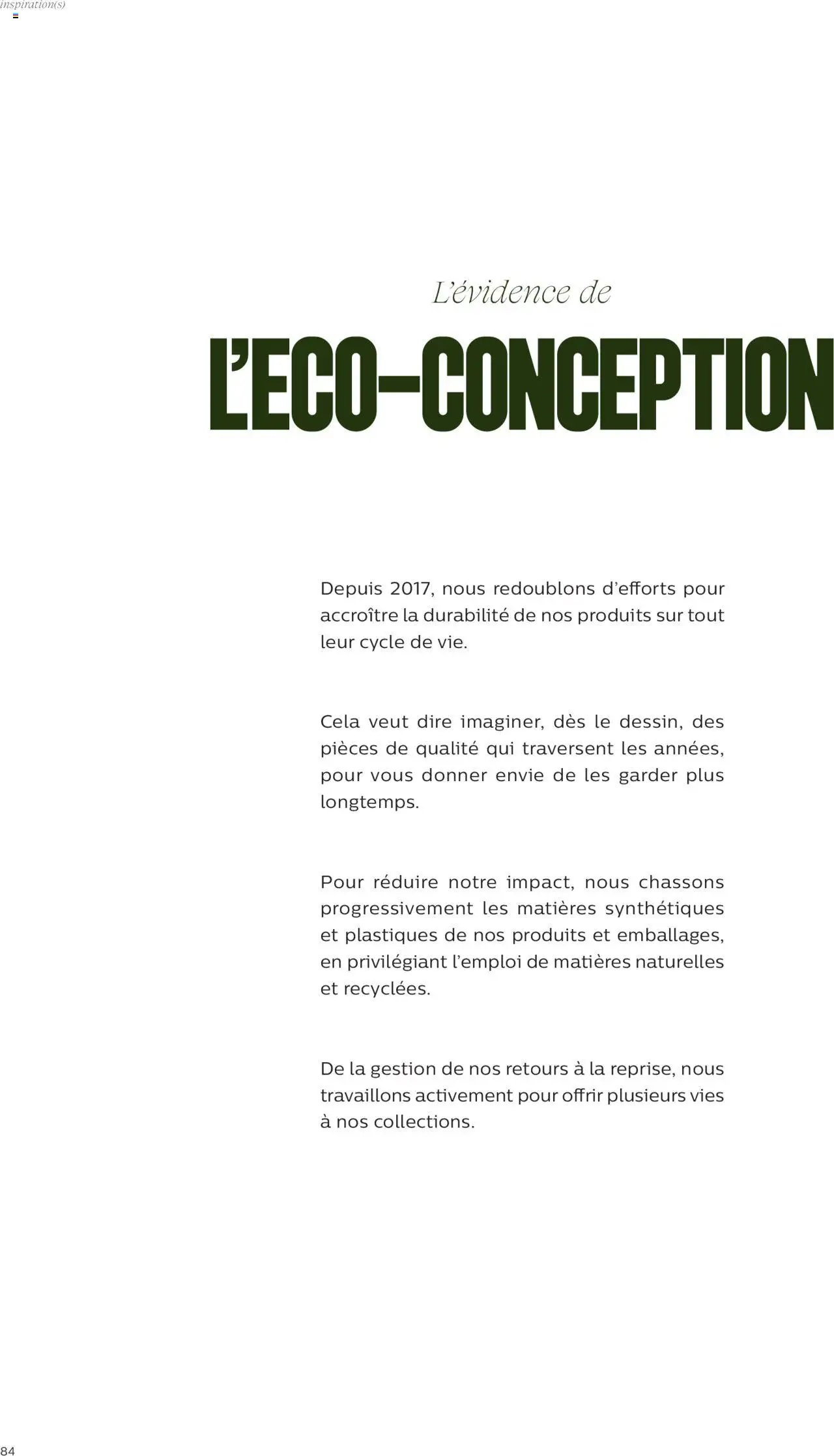 Alinéa catalogue à partir du 01/05/2024 Catalogue