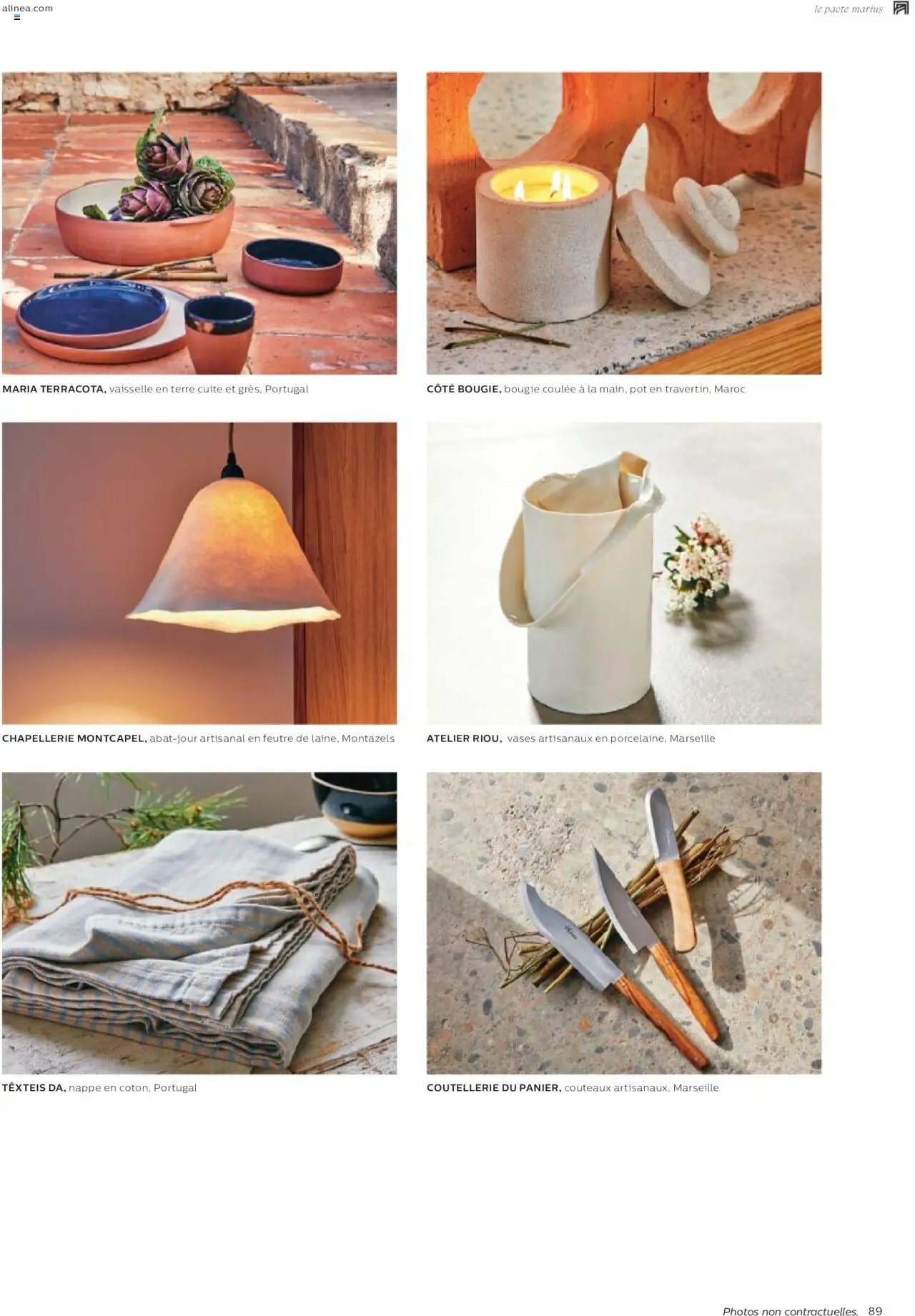 Alinéa catalogue à partir du 01/05/2024 Catalogue