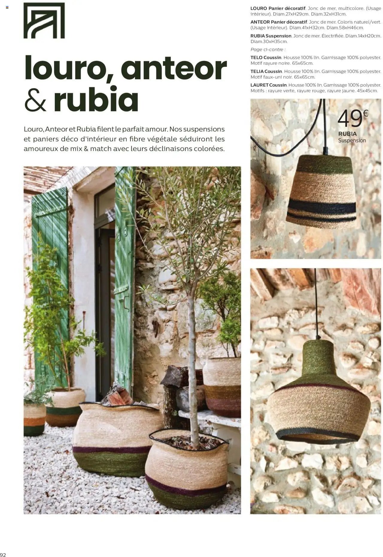 Alinéa catalogue à partir du 01/05/2024 Catalogue