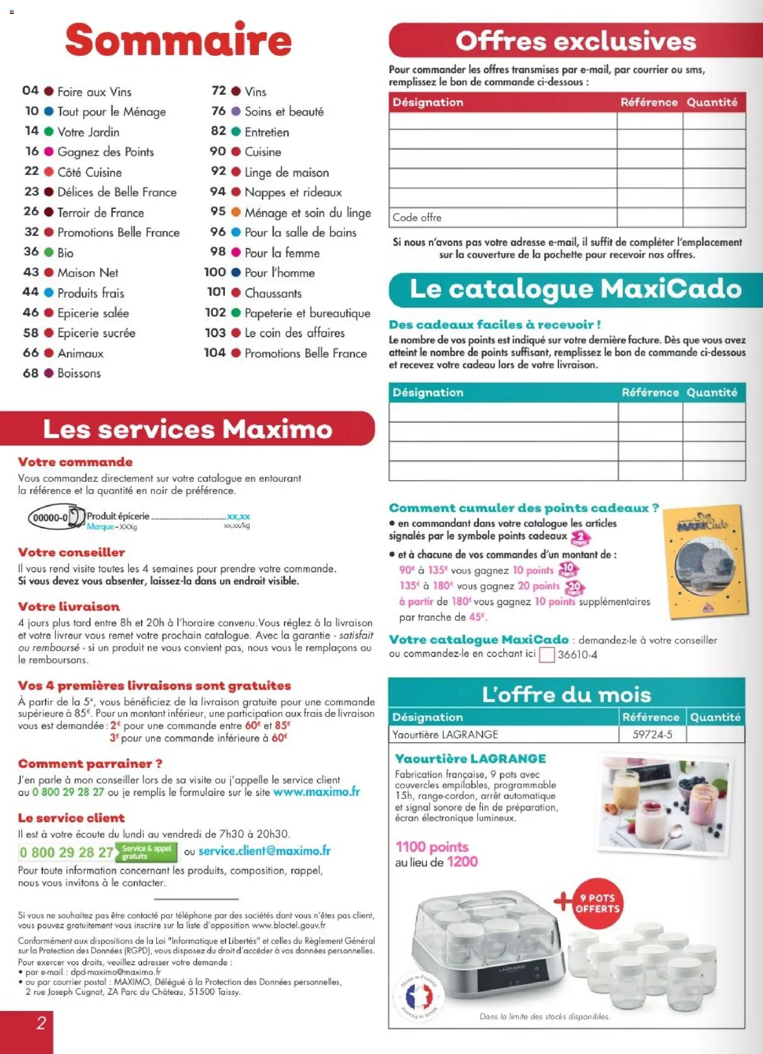 Maximo catalogue à partir du 27/03/2026 Maximo catalogue epicerie