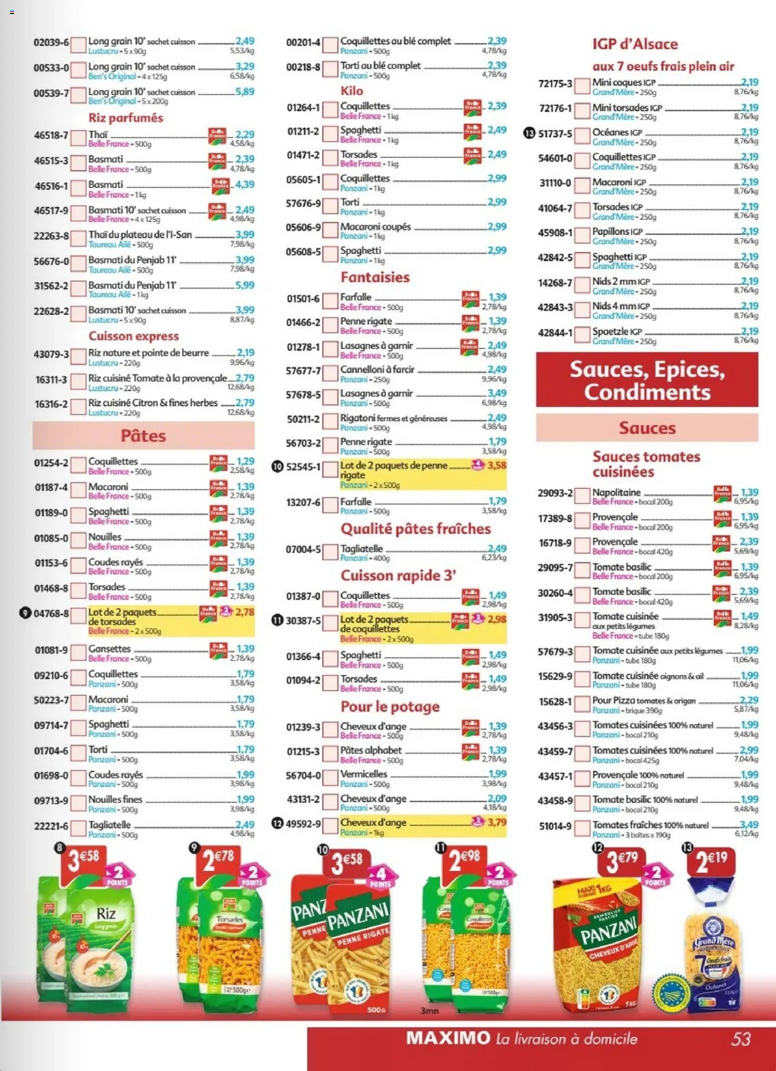 Maximo catalogue à partir du 27/03/2026 Maximo catalogue epicerie