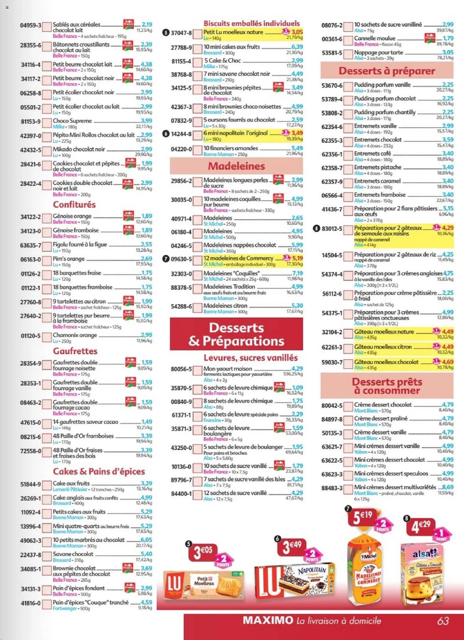 Maximo catalogue à partir du 27/03/2026 Maximo catalogue epicerie