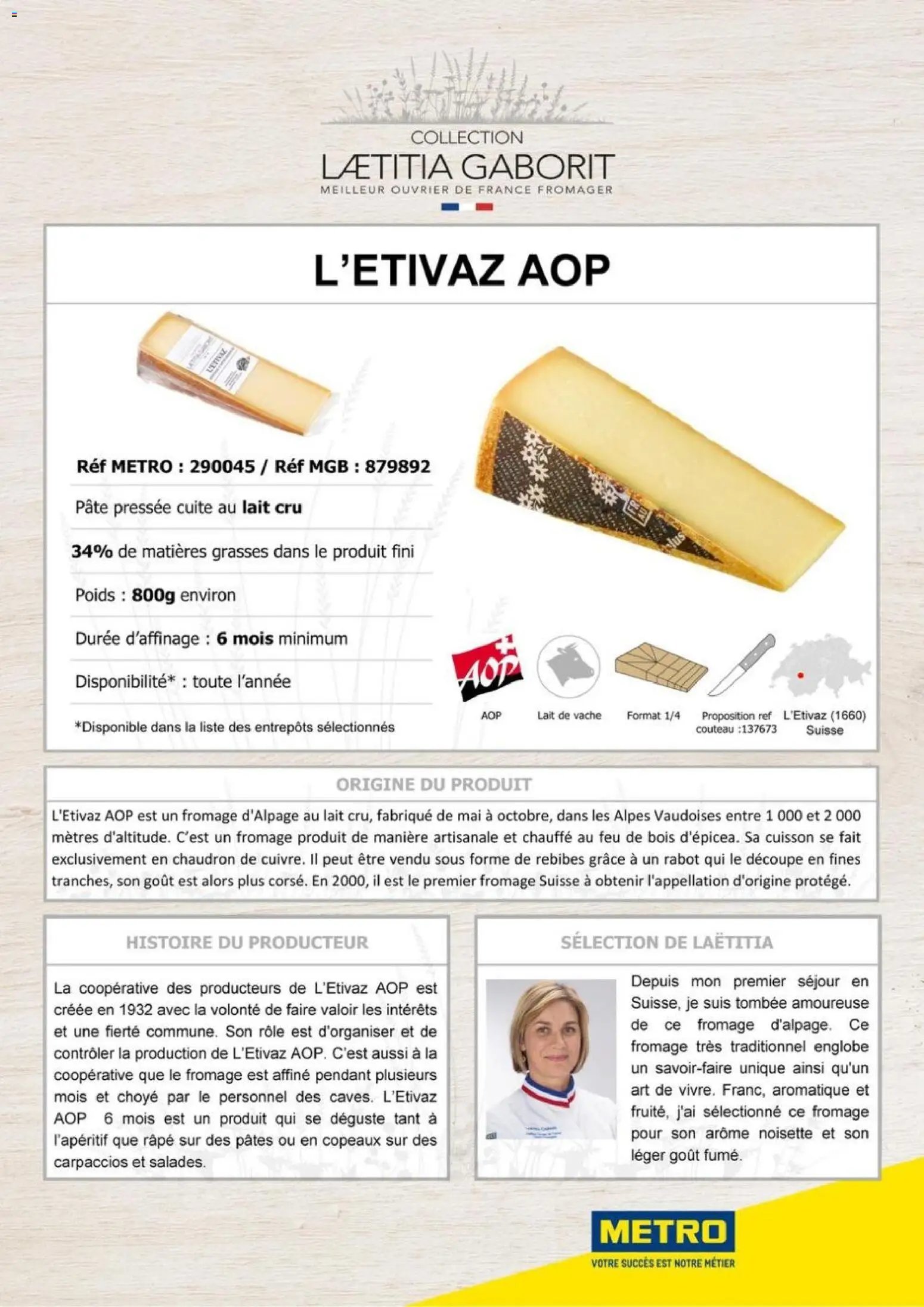 METRO catalogue à partir du 01/01/2026 METRO - Collection Laetitia Gaborit