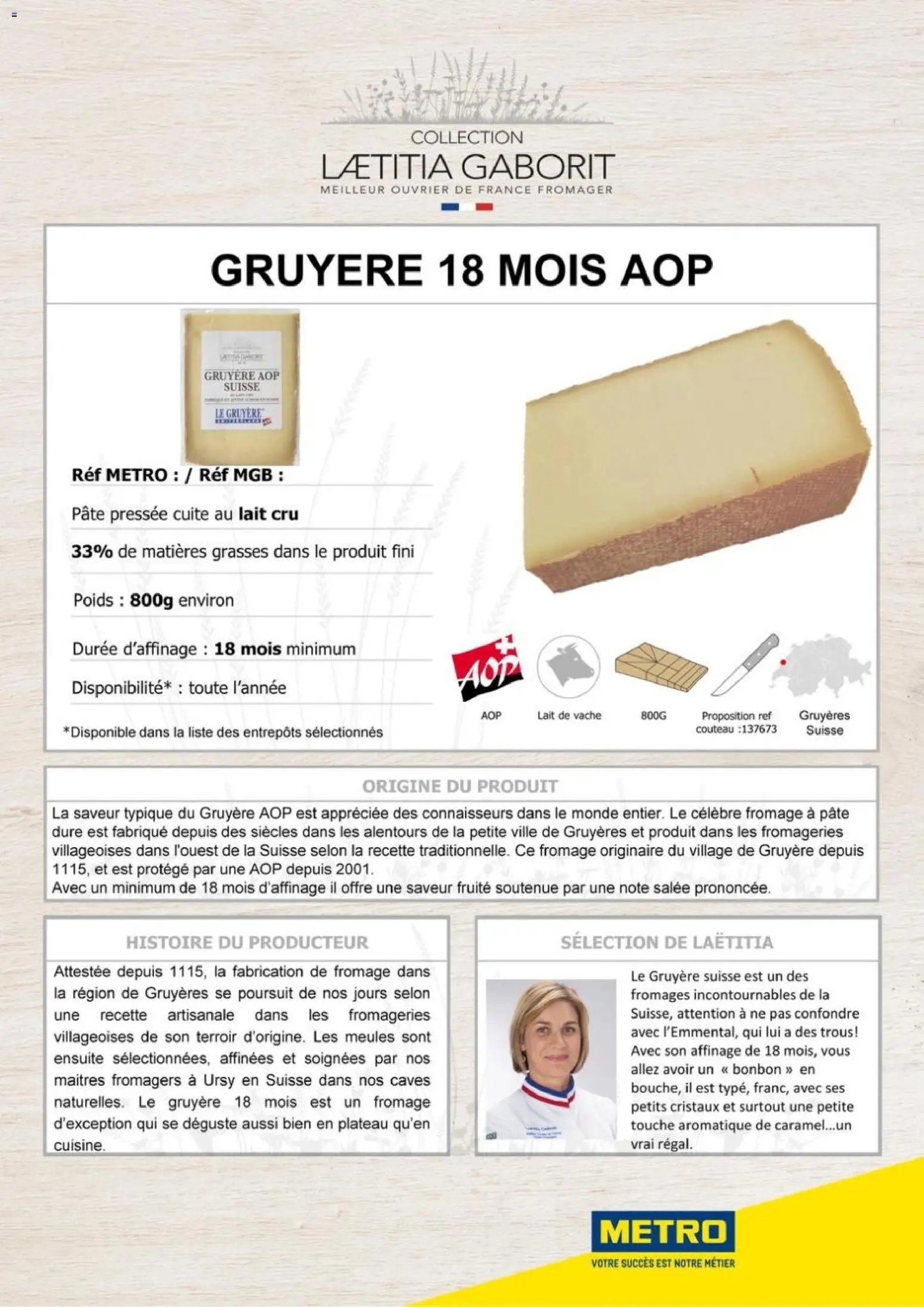 METRO catalogue à partir du 01/01/2026 METRO - Collection Laetitia Gaborit