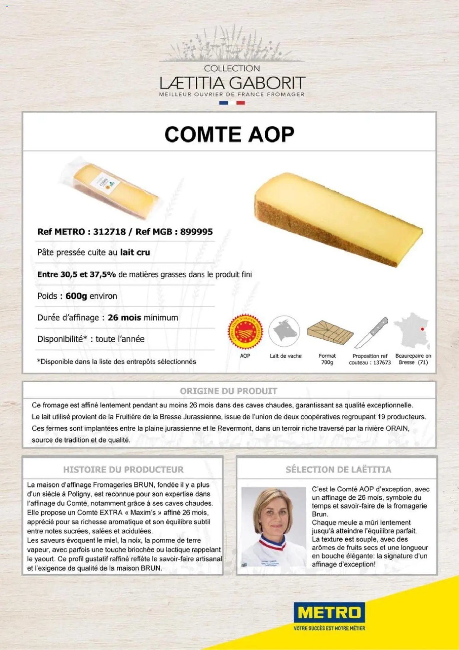 METRO catalogue à partir du 01/01/2026 METRO - Collection Laetitia Gaborit
