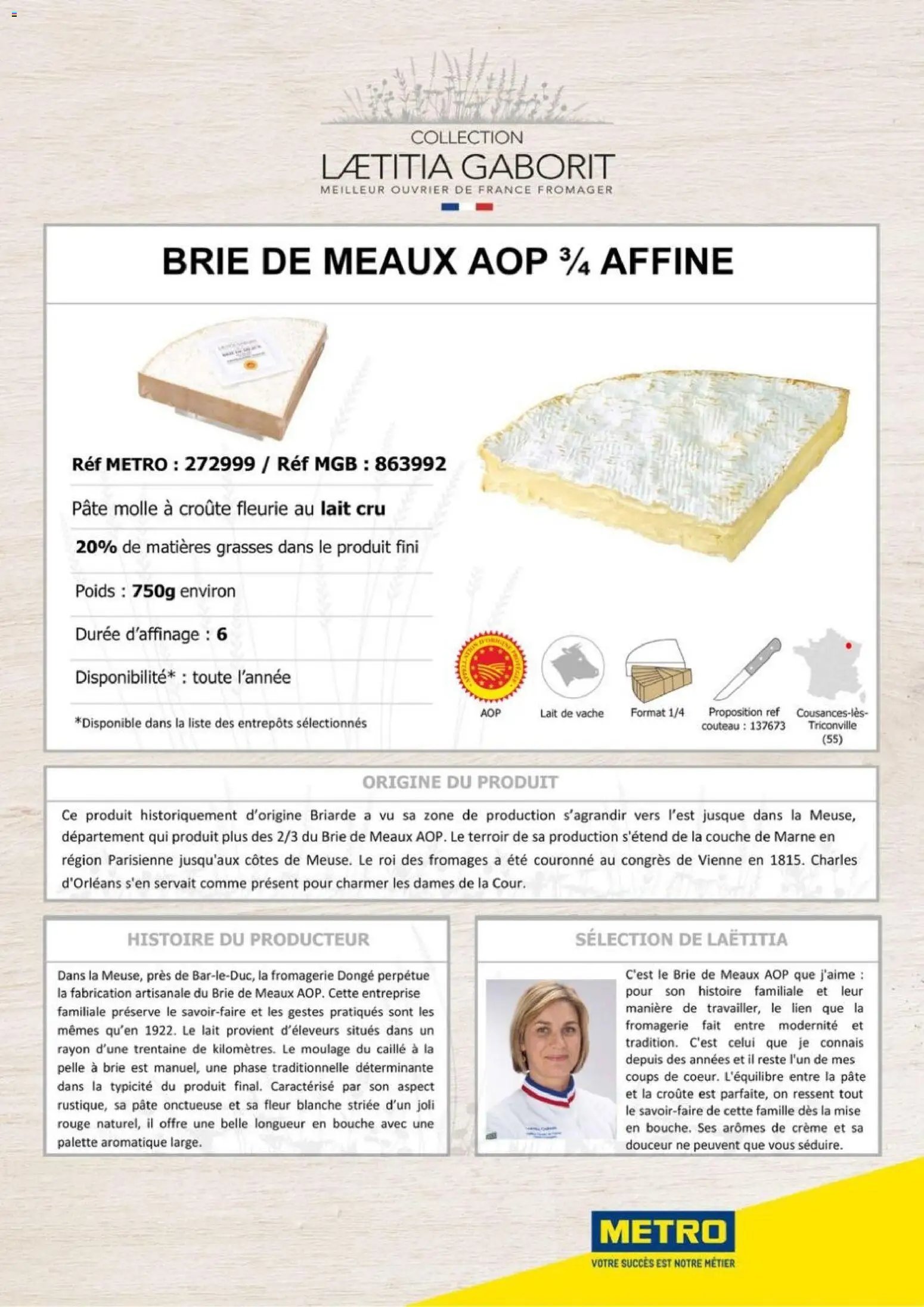 METRO catalogue à partir du 01/01/2026 METRO - Collection Laetitia Gaborit