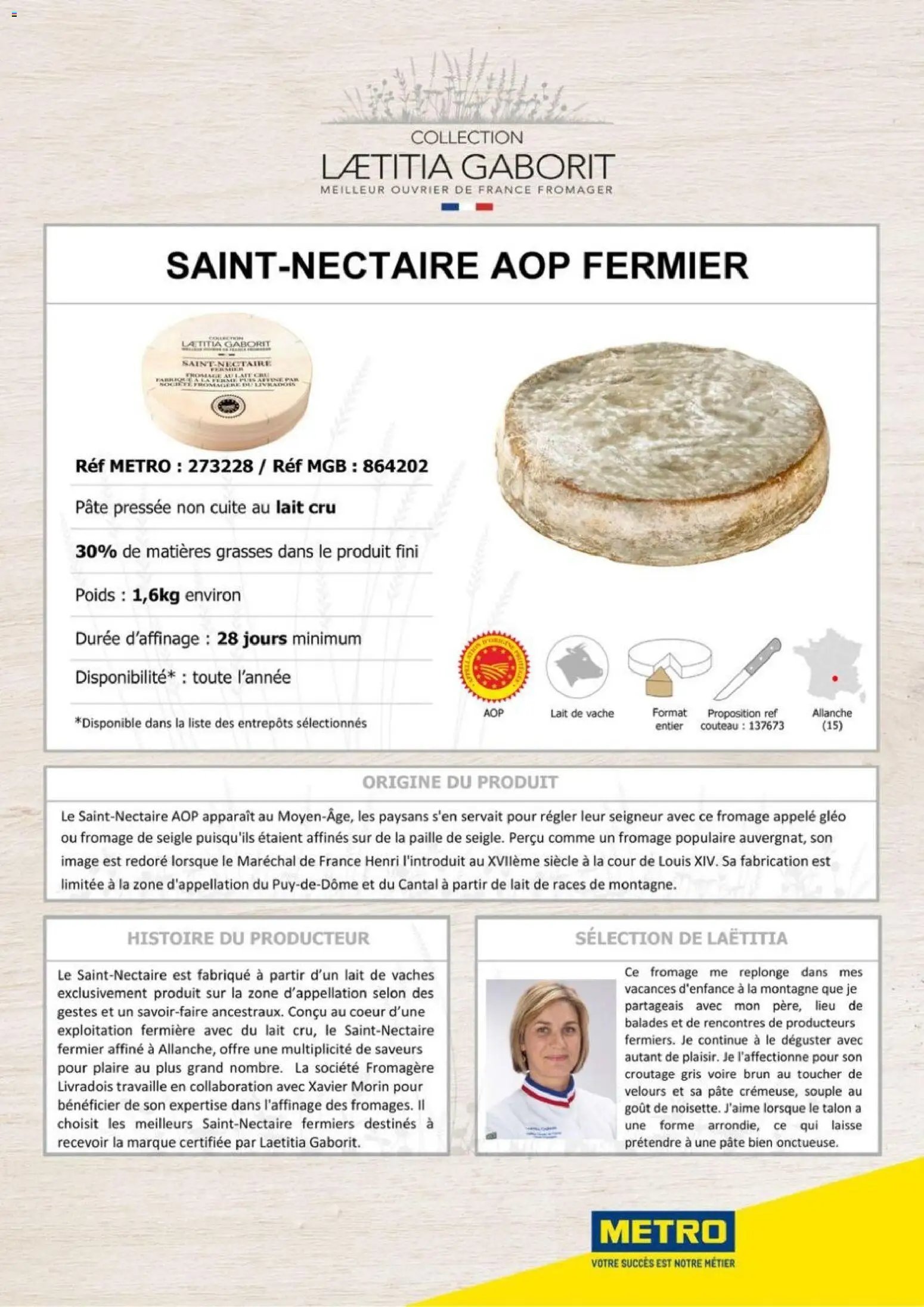 METRO catalogue à partir du 01/01/2026 METRO - Collection Laetitia Gaborit