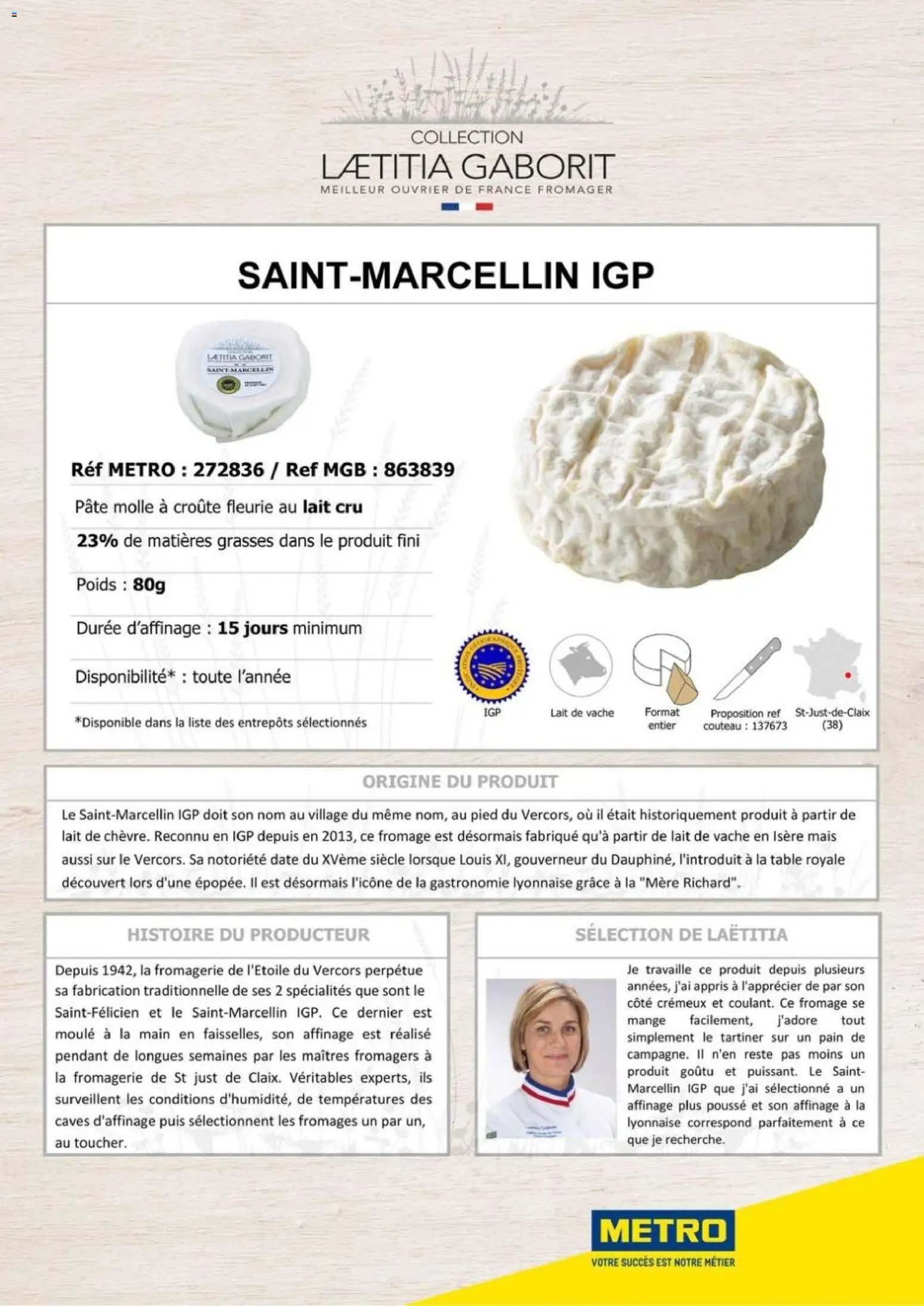 METRO catalogue à partir du 01/01/2026 METRO - Collection Laetitia Gaborit