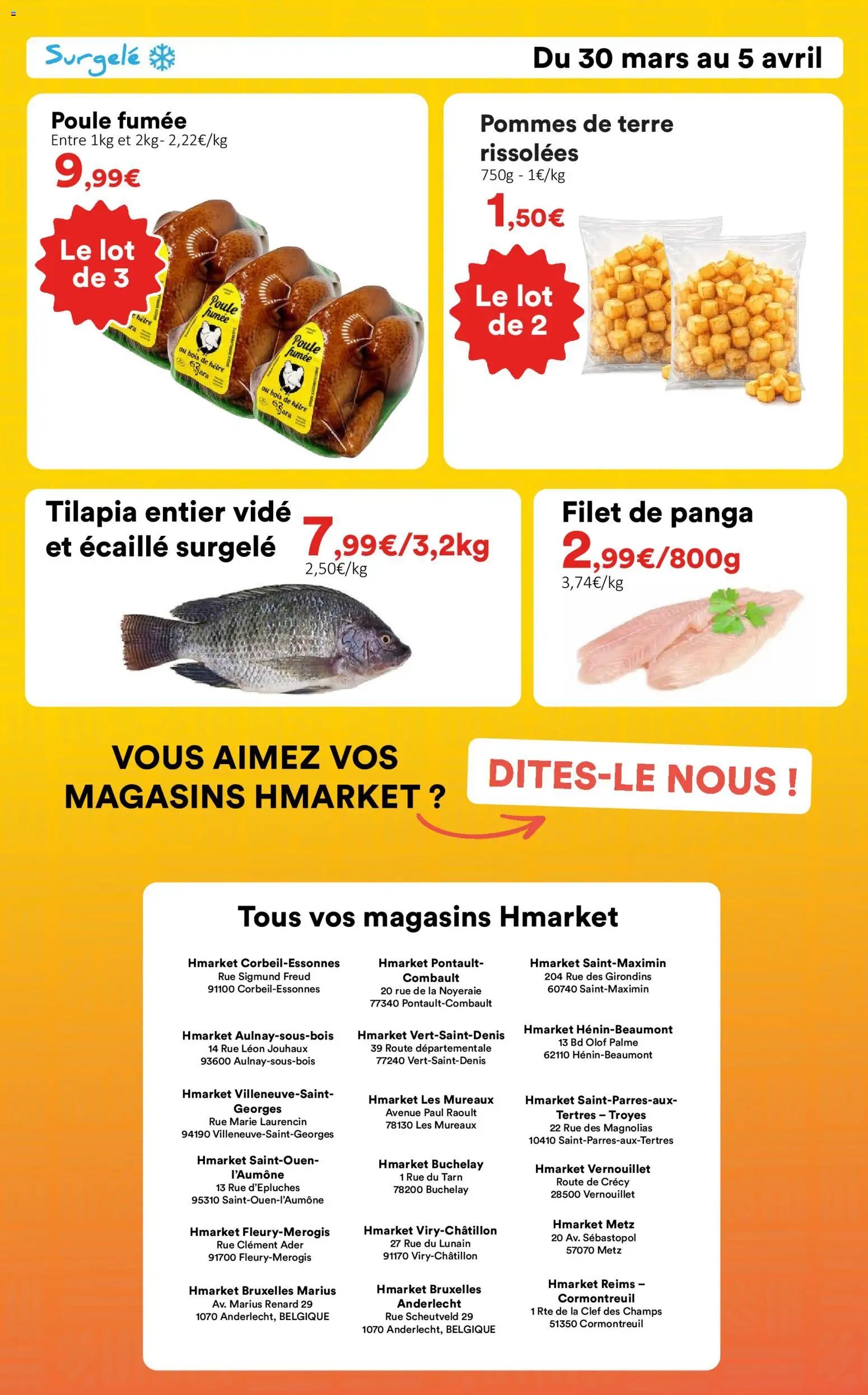Hmarket catalogue à partir du 30/03/2026 Hmarket catalogue