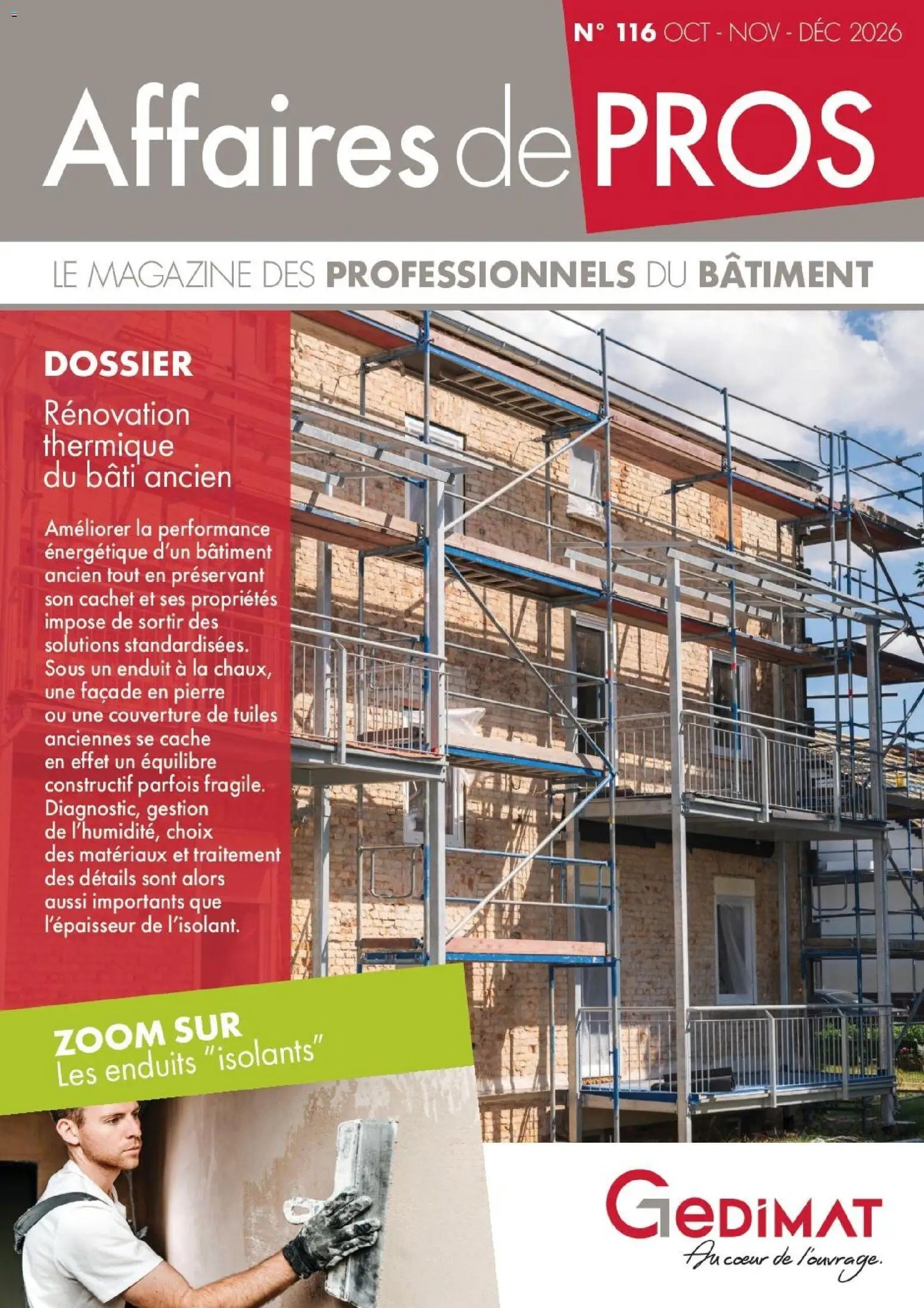 Gedimat catalogue 26/10/2026 - nouveau prospectus
