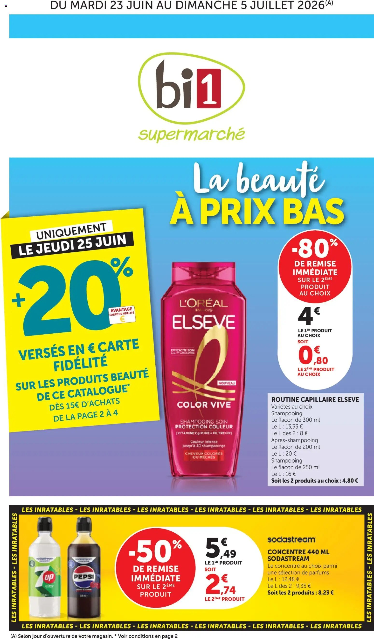 bi1 catalogue à partir du 23/06/2026 bi1 Catalogue