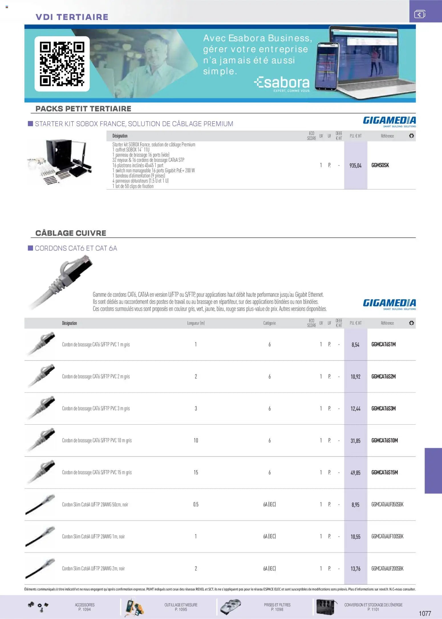 Rexel catalogue à partir du 01/11/2025 Réseaux Voix Données Images