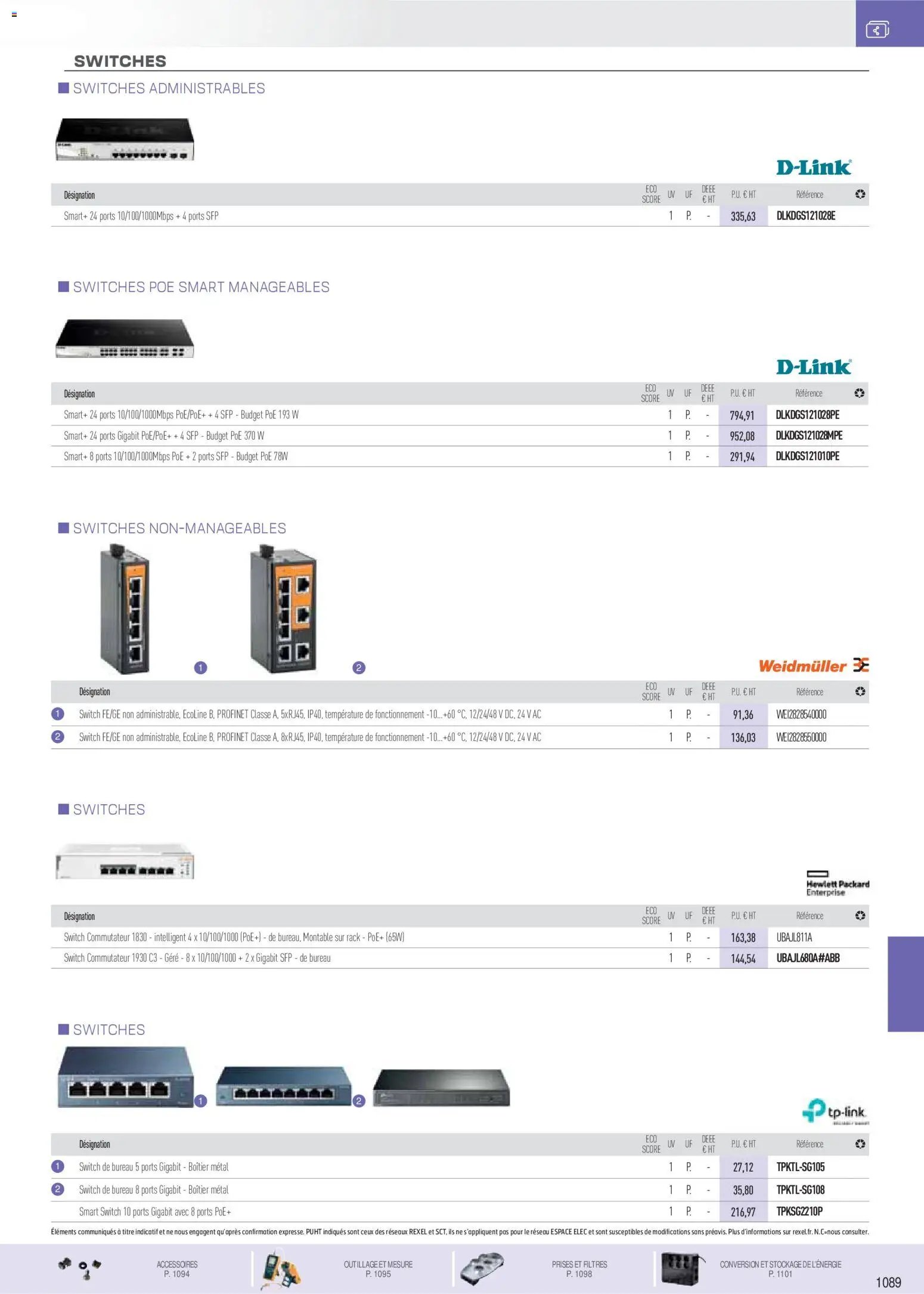 Rexel catalogue à partir du 01/11/2025 Réseaux Voix Données Images