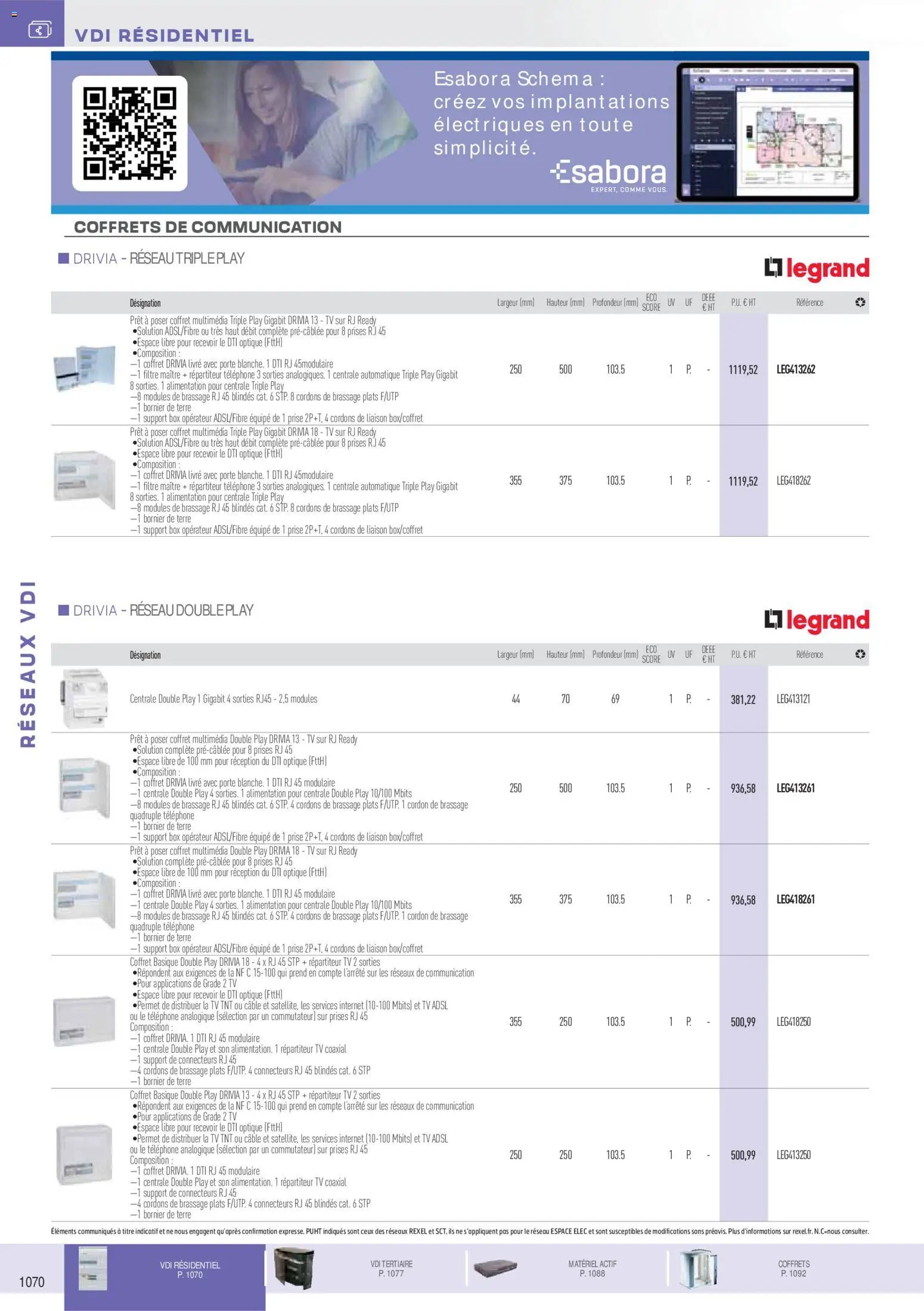 Rexel catalogue à partir du 01/11/2025 Réseaux Voix Données Images