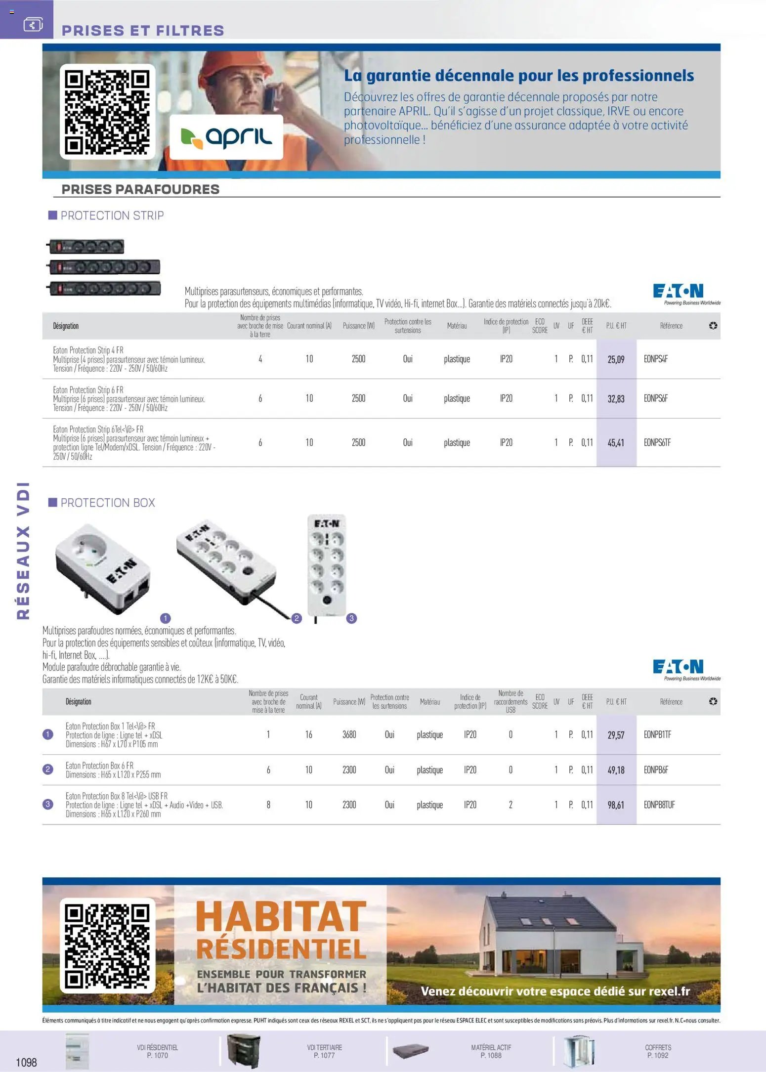 Rexel catalogue à partir du 01/11/2025 Réseaux Voix Données Images
