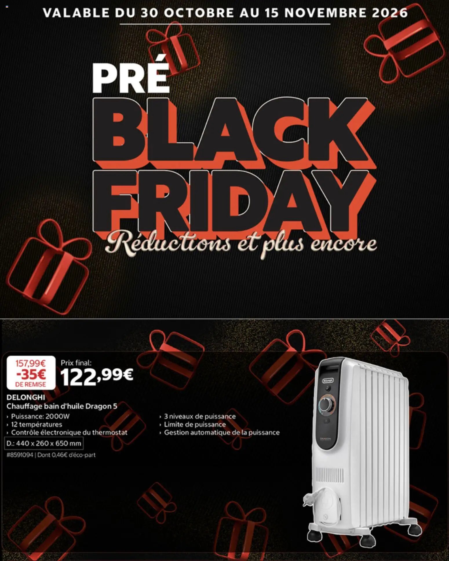 Catalogue Costco BLACK FRIDAY 2026 du 30/10