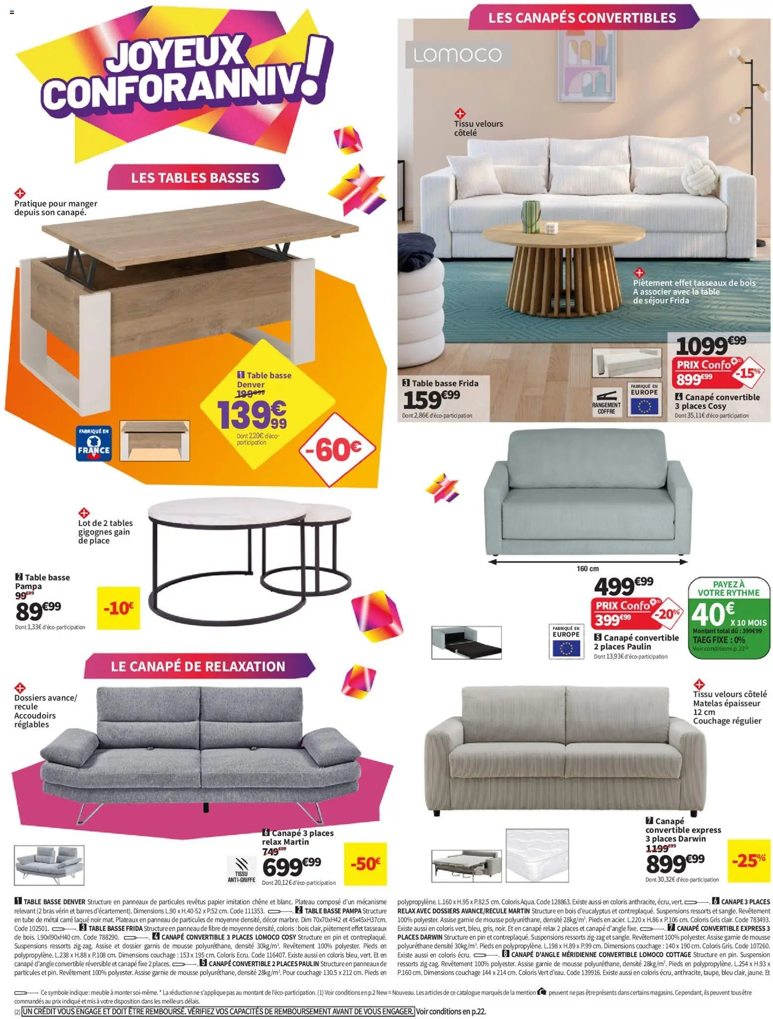 Conforama catalogue à partir du 08/09/2026 Conforama catalogue