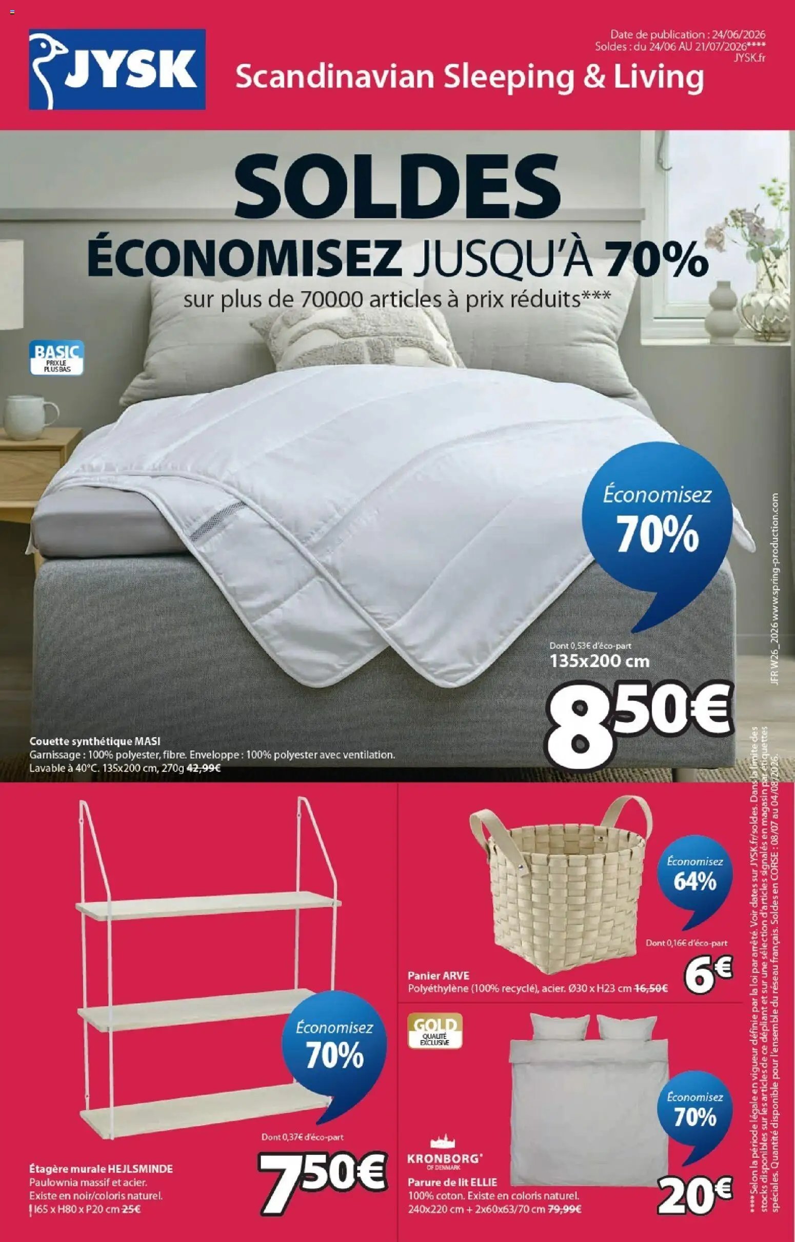 Jysk catalogue à partir du 24/06/2026 Jysk soldes