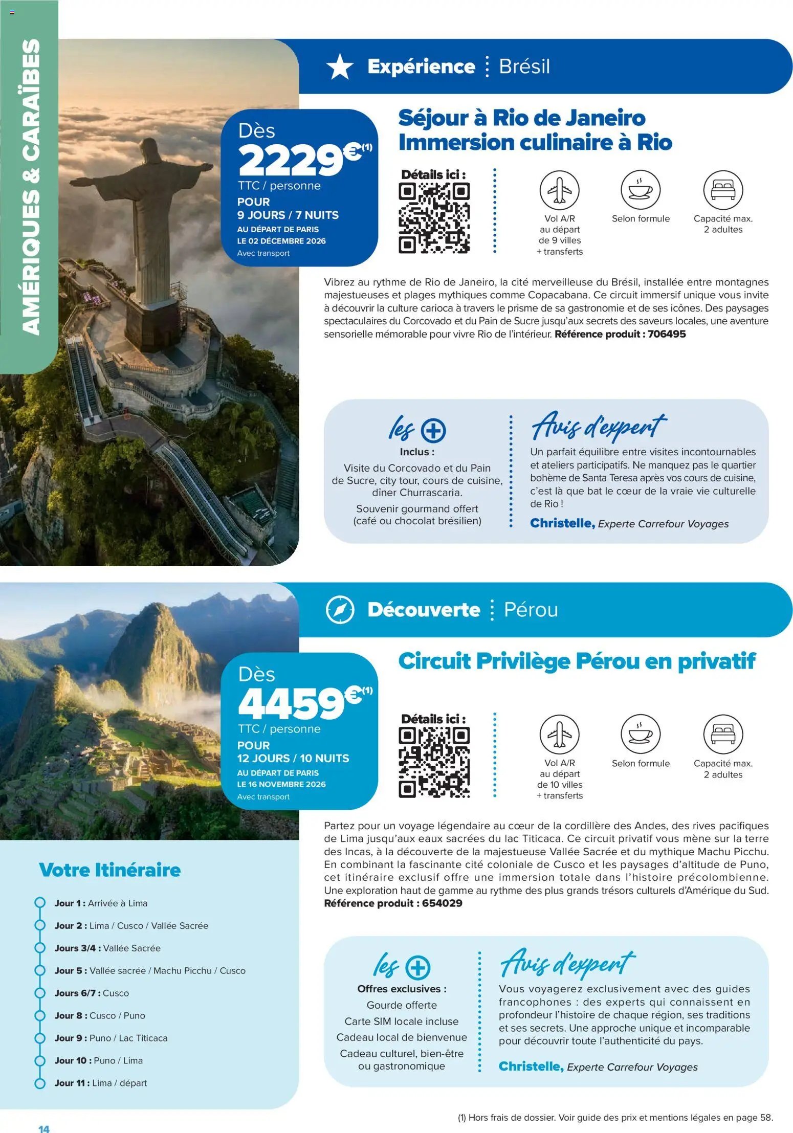 Carrefour catalogue à partir du 14/08/2026 Carrefour Séjours & circuits - les créations carrefour voyages