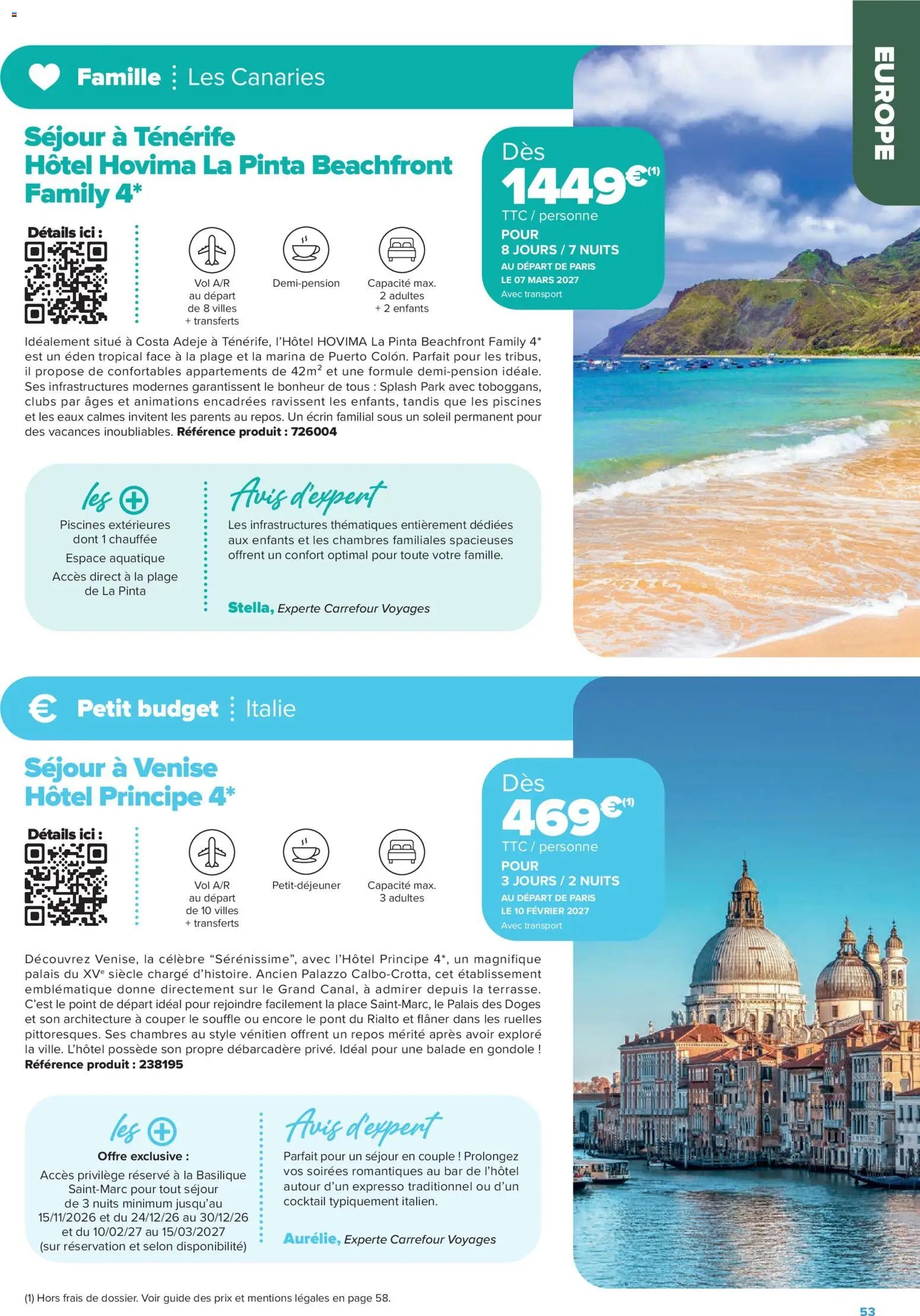 Carrefour catalogue à partir du 14/08/2026 Carrefour Séjours & circuits - les créations carrefour voyages