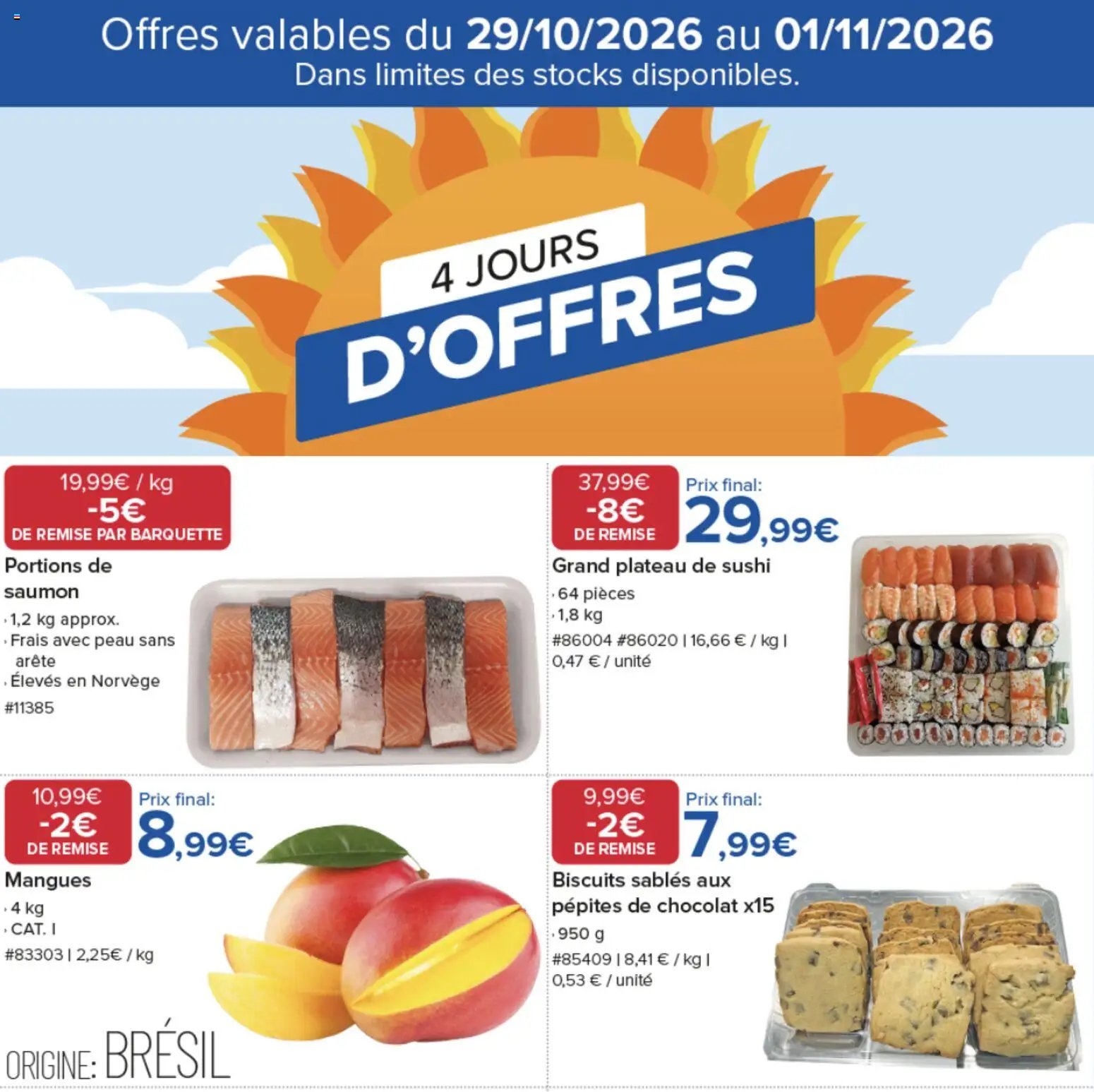 Costco catalogue 29/10/2026 - nouveau prospectus