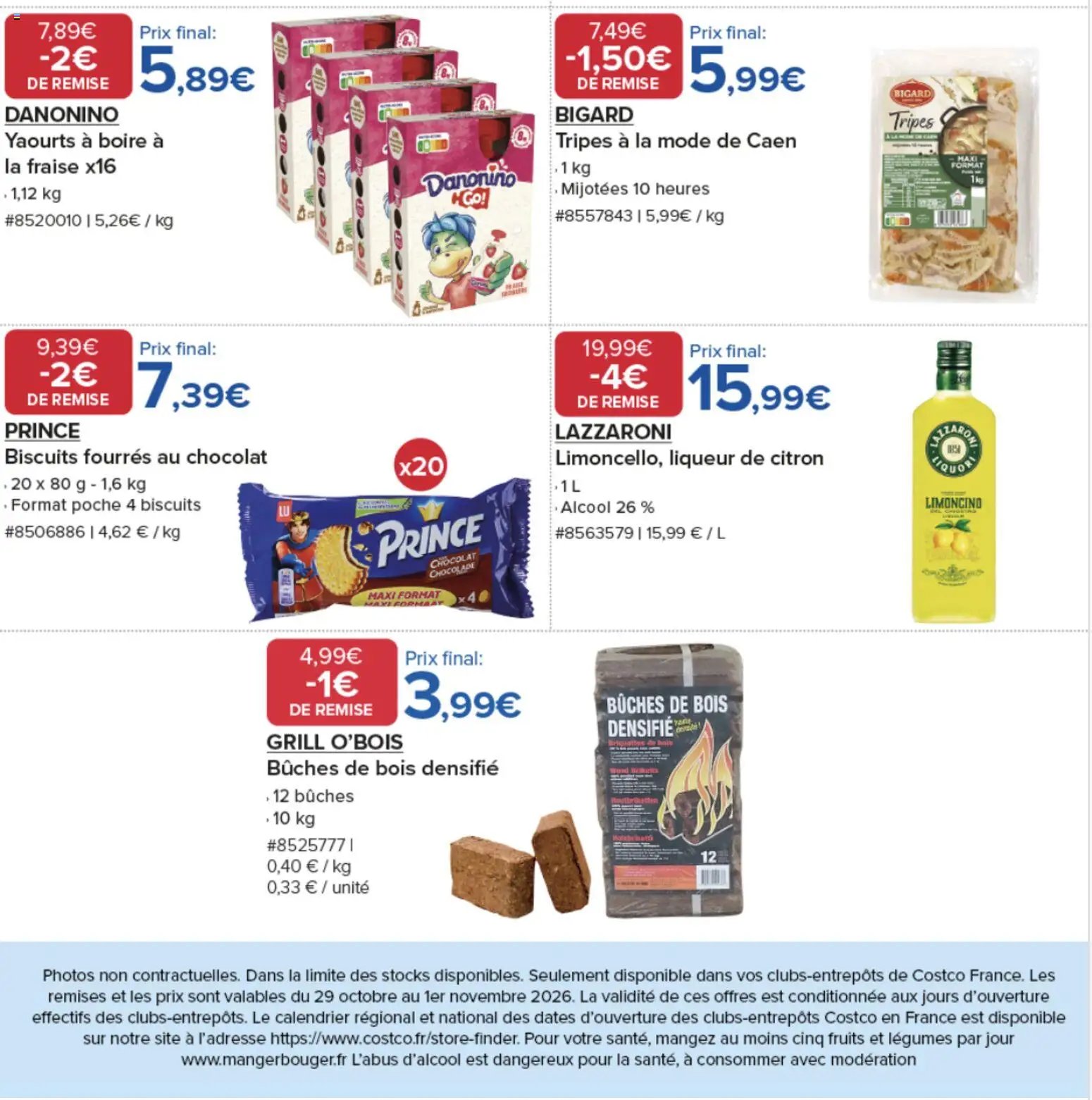 Costco catalogue 29/10/2026 - nouveau prospectus