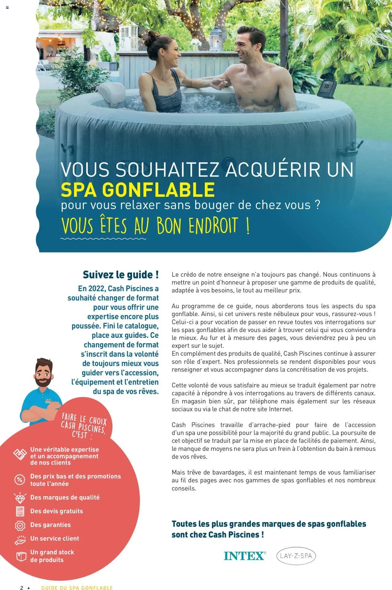 Cash Piscines catalogue à partir du 01/03/2024 Guide spas gonflables