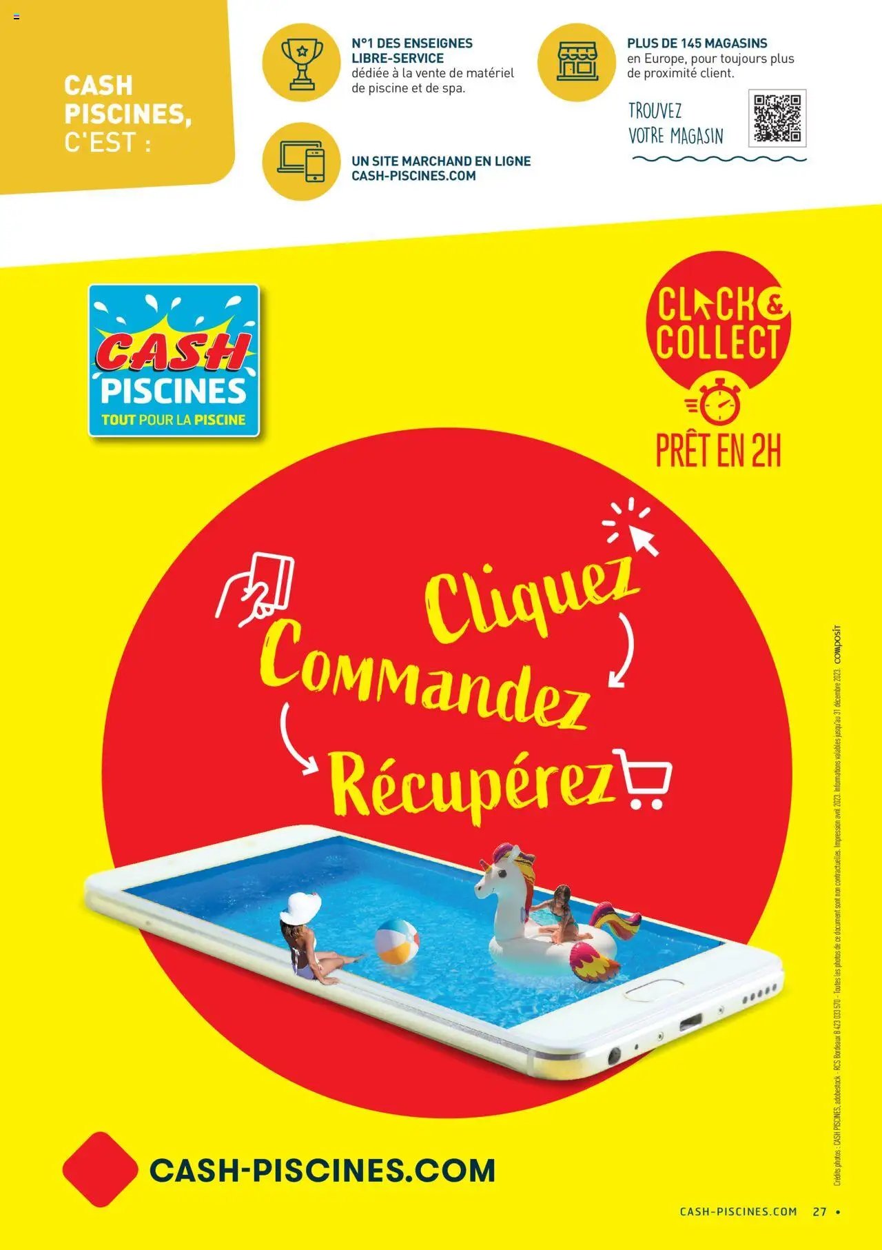 Cash Piscines catalogue à partir du 01/03/2024 Guide spas gonflables