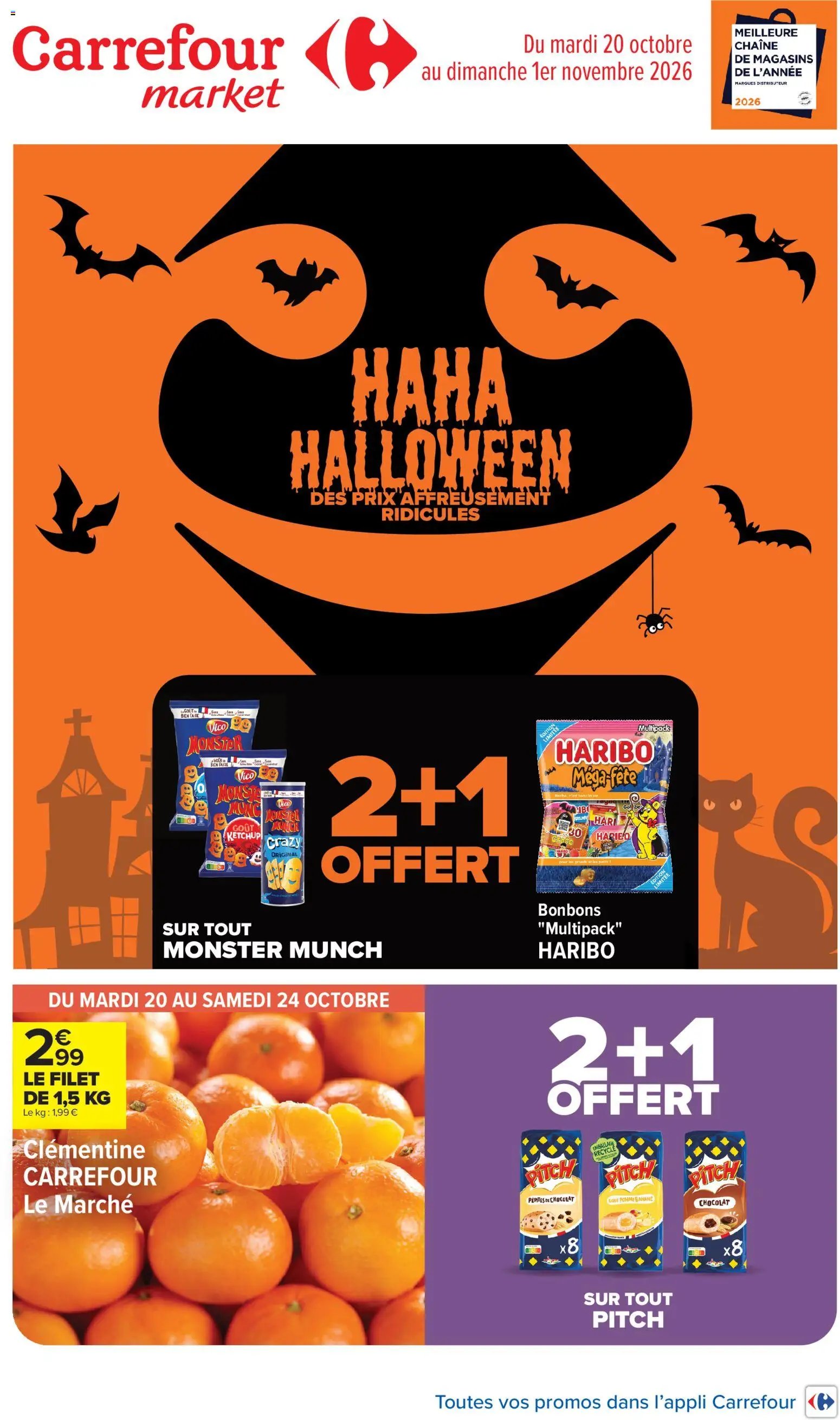 Catalogue Carrefour Market HALLOWEEN 2026 🎃 Prospectus, promo
