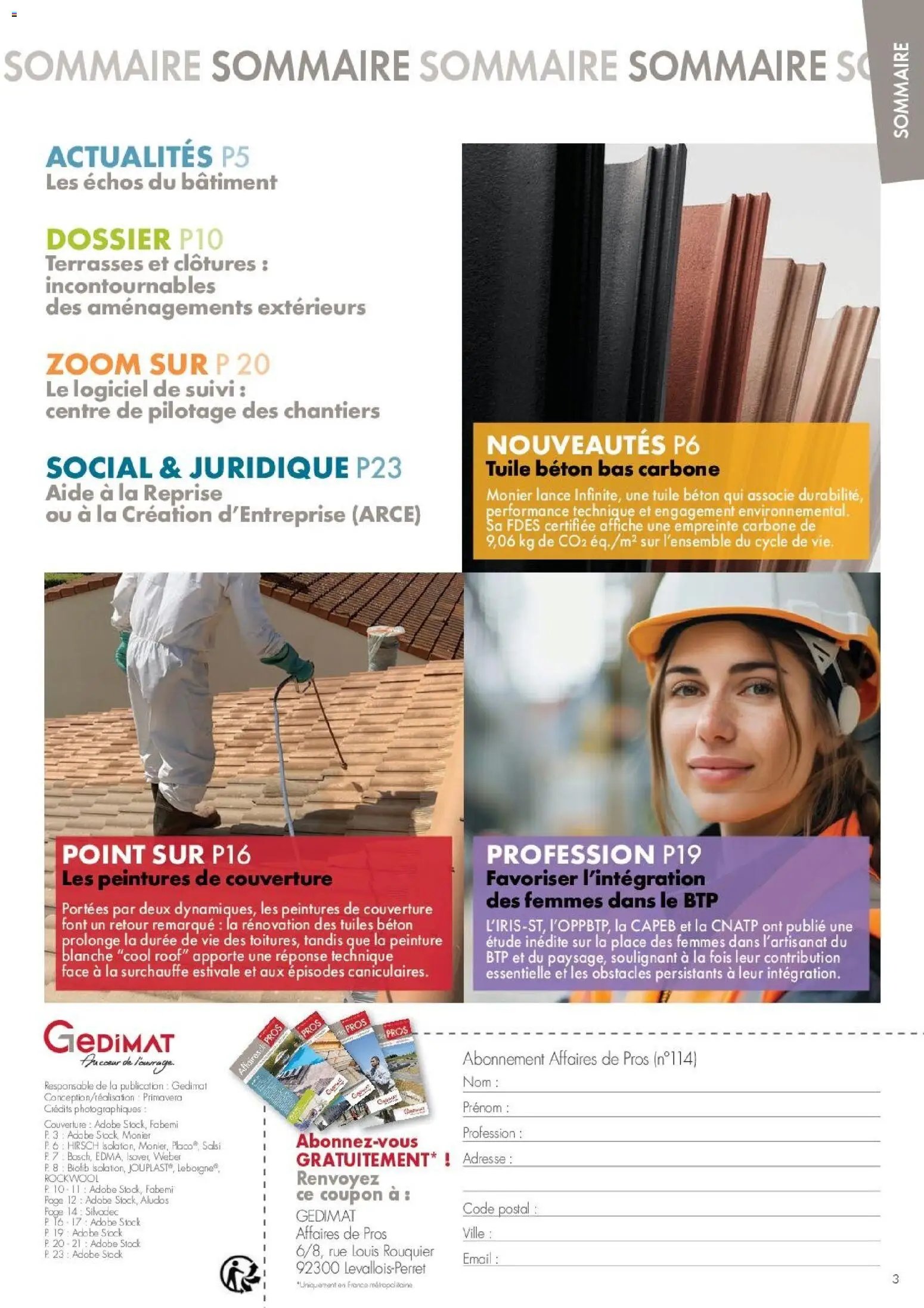 Gedimat catalogue à partir du 01/04/2026 Gedimat - Affaires de Pros 114