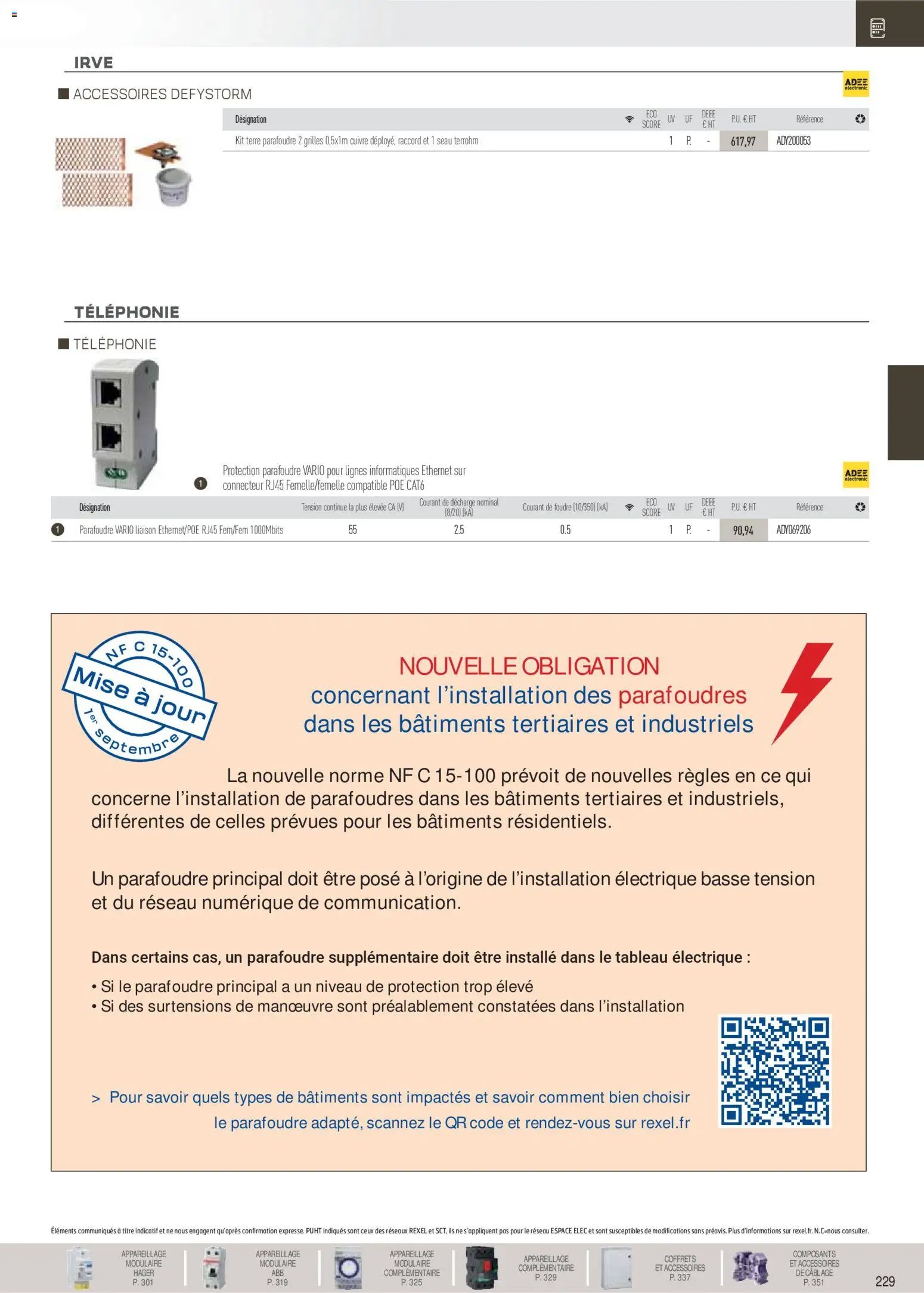 Rexel catalogue à partir du 01/12/2025 Brochure Distribution et Gestion de l'Energie