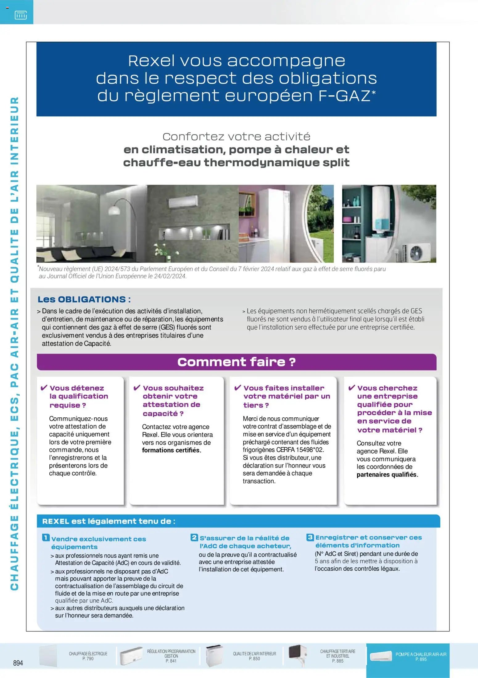 Rexel catalogue à partir du 18/11/2025 Brochure Chauffage Électrique, ECS, PAC AIR-AIR Et Qualite De L´Air Interieur