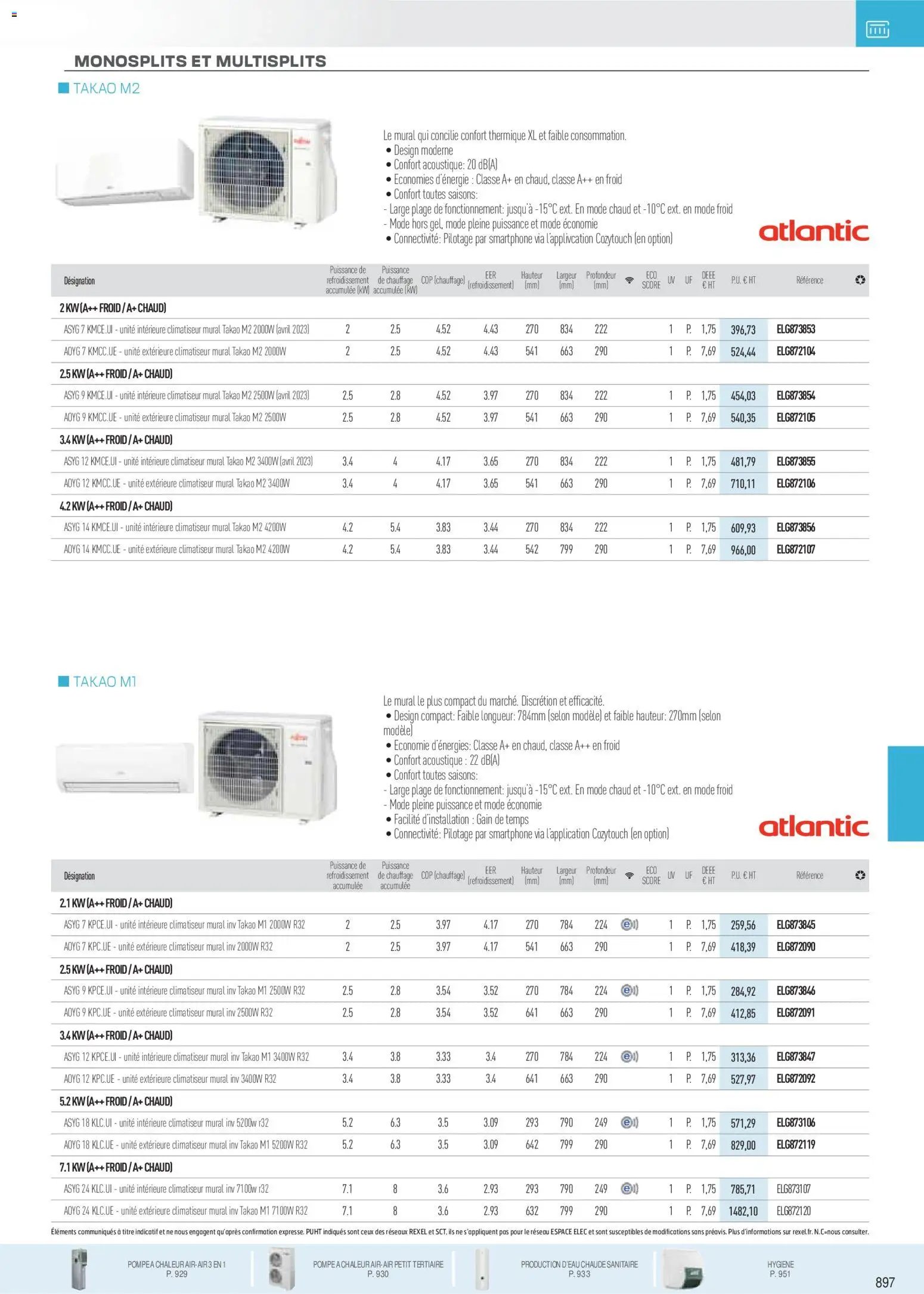 Rexel catalogue à partir du 18/11/2025 Brochure Chauffage Électrique, ECS, PAC AIR-AIR Et Qualite De L´Air Interieur