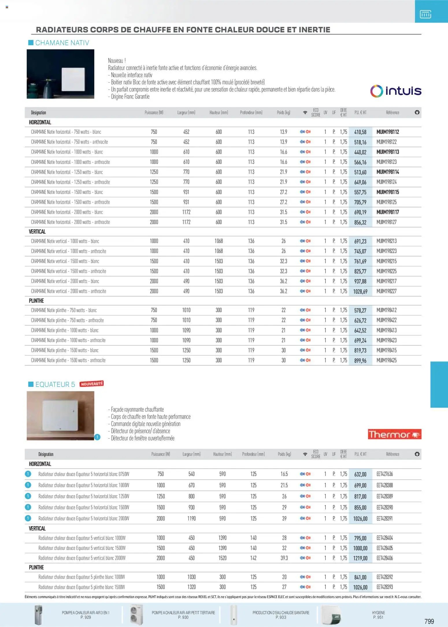 Rexel catalogue à partir du 18/11/2025 Brochure Chauffage Électrique, ECS, PAC AIR-AIR Et Qualite De L´Air Interieur
