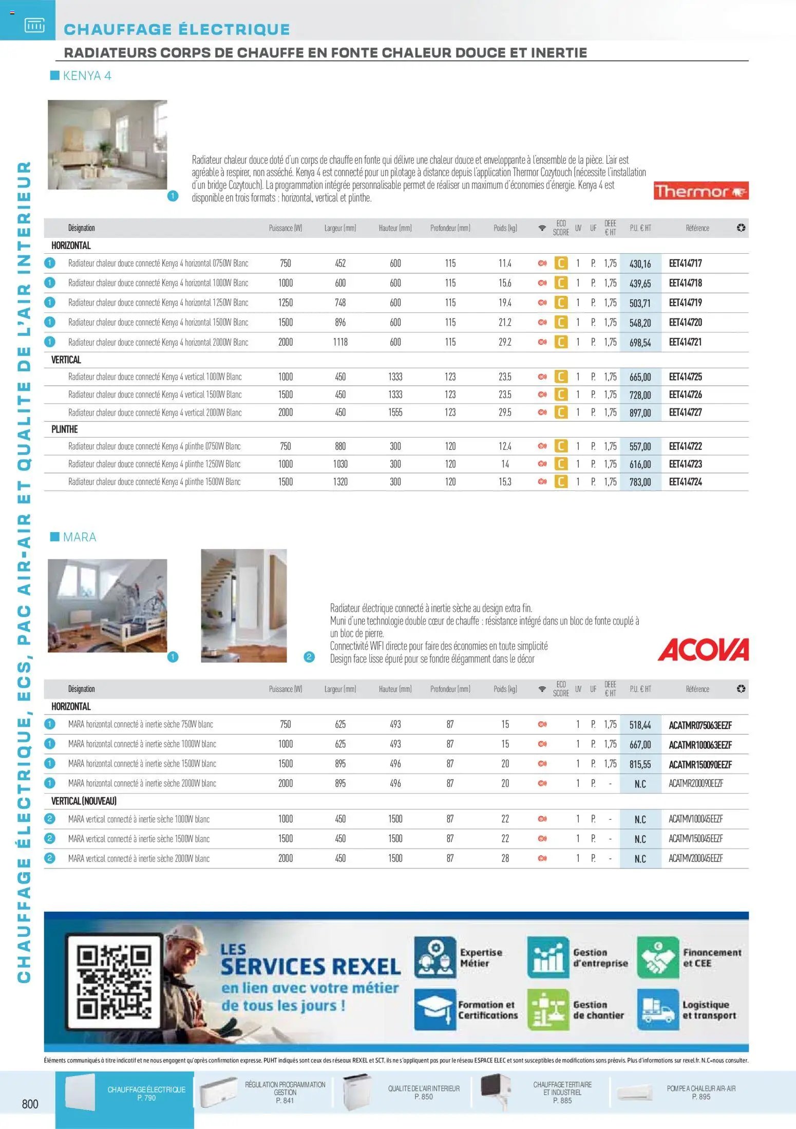 Rexel catalogue à partir du 18/11/2025 Brochure Chauffage Électrique, ECS, PAC AIR-AIR Et Qualite De L´Air Interieur